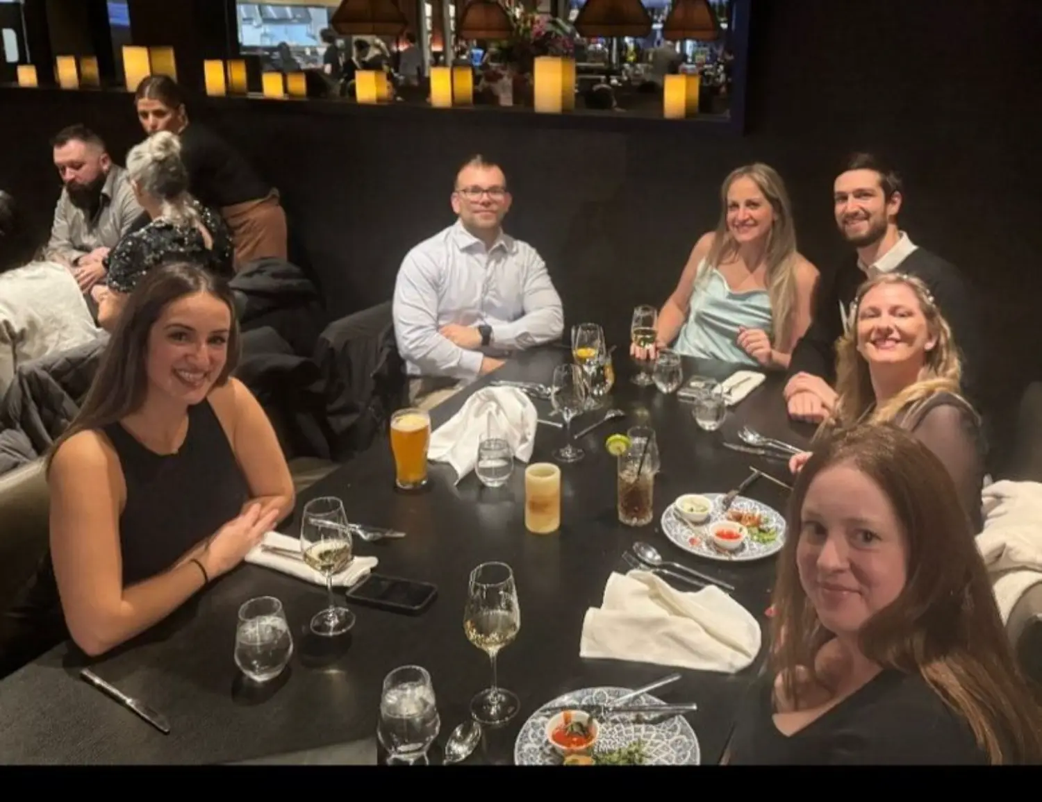 CHES team members meet for a cozy holiday dinner