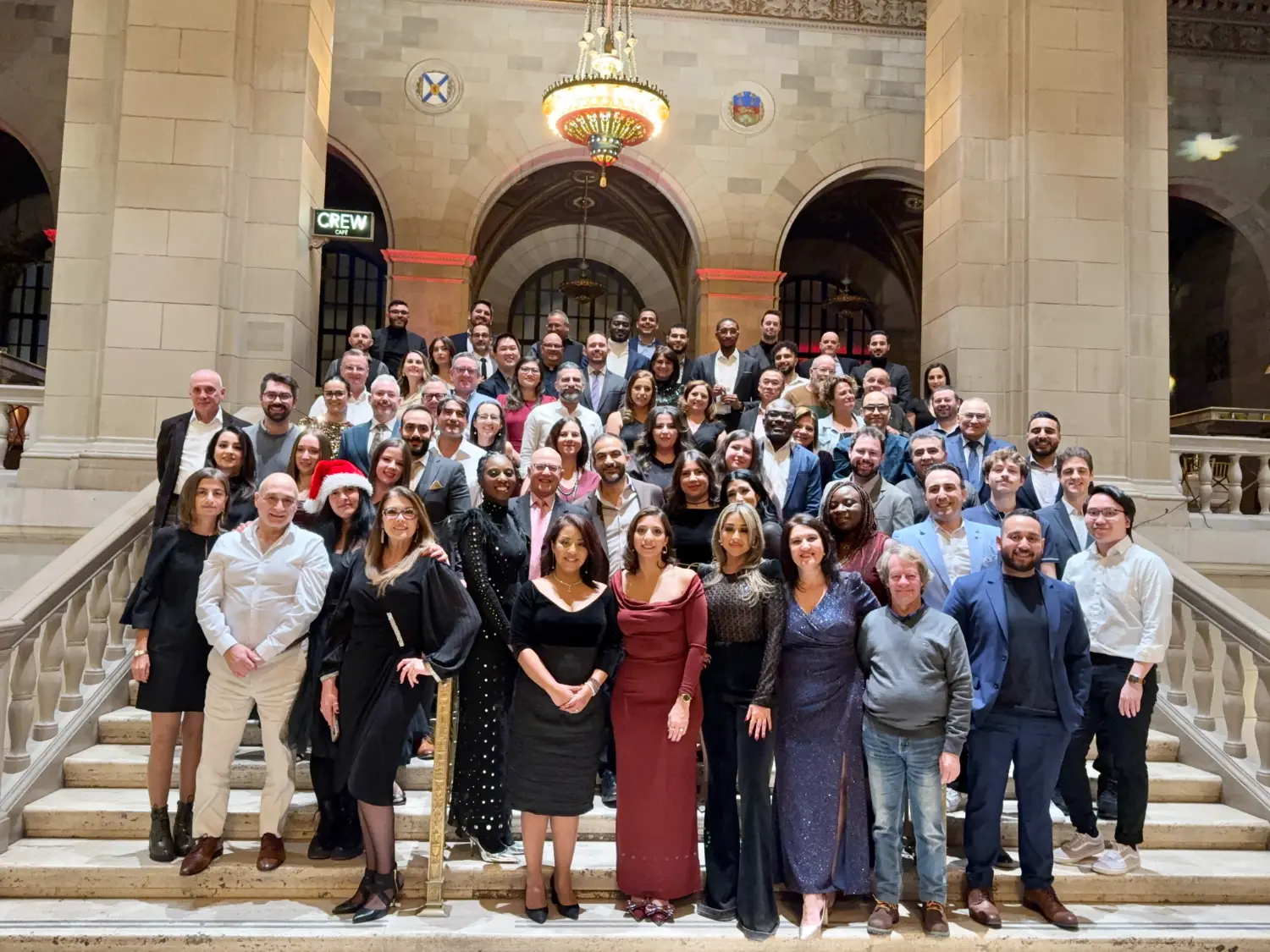 Célébration de Noël à Montréal. Avec les dirigeants et quelque personnes de l'international. Décembre 2024
