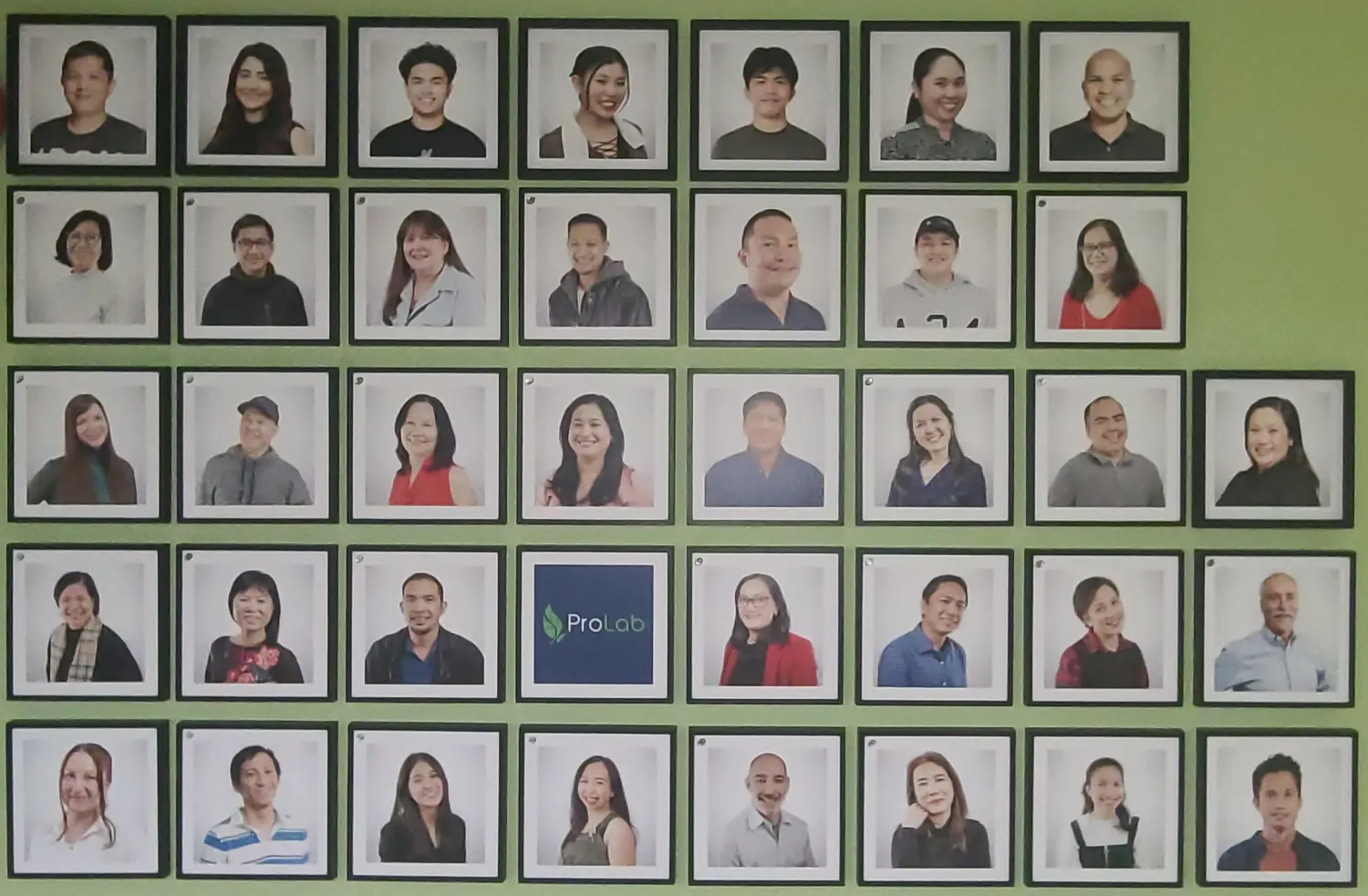 Team Headshots and years of service recognition