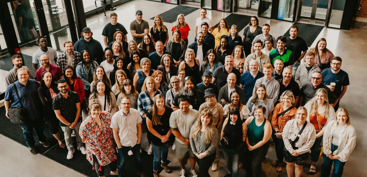 Our team at a company wide event.