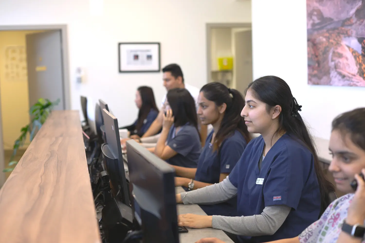 Our front desk team at Terra Nova Medical Clinic