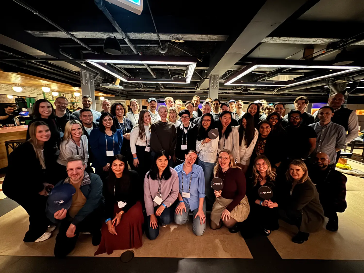 Spending time together after a quarterly kickoff.