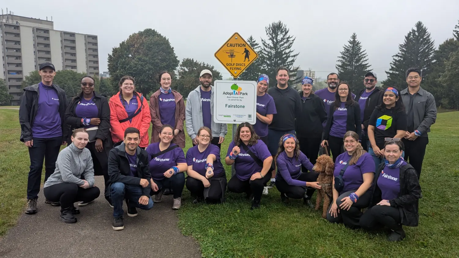 Employees coming together to support a great cause