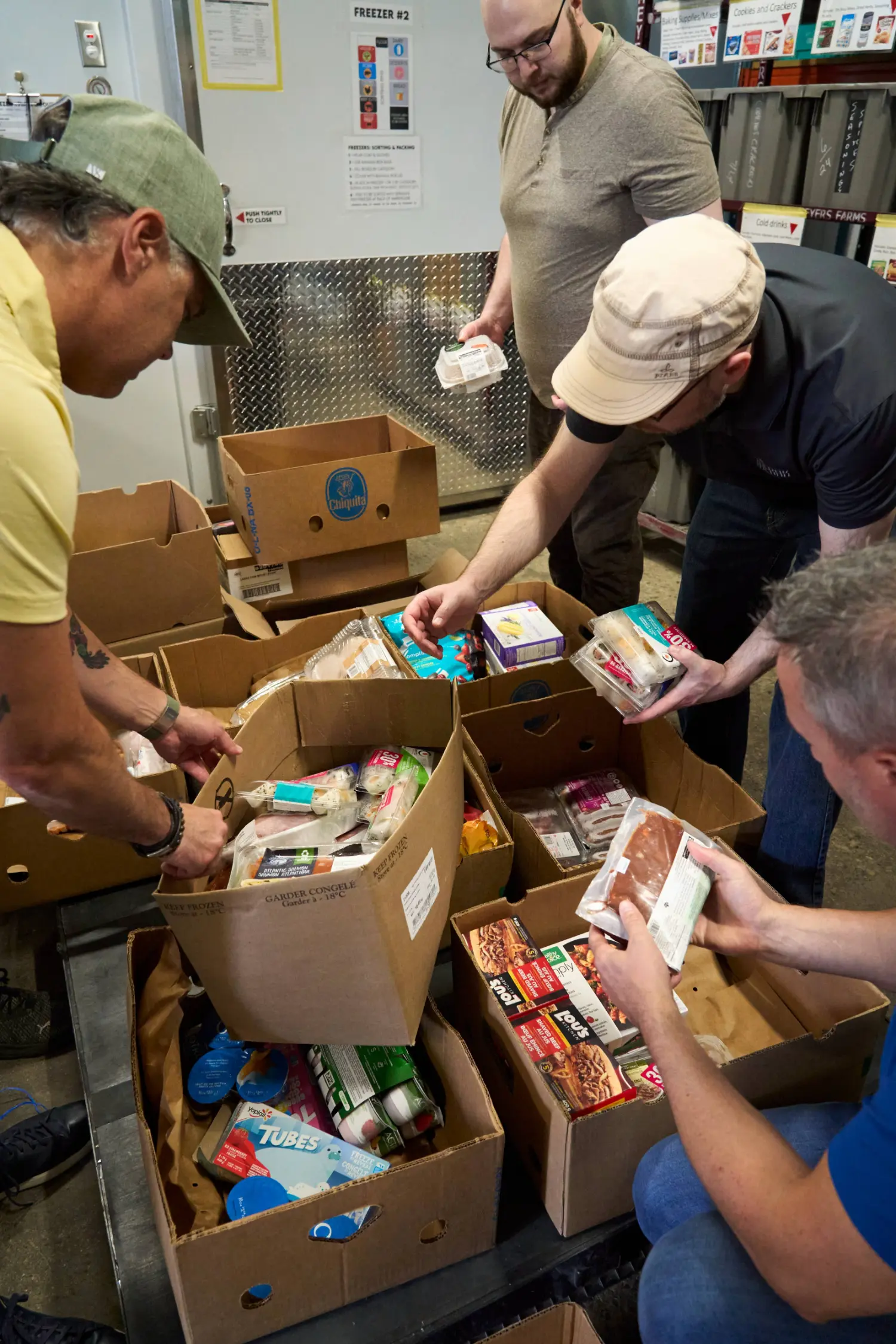 MERAK staff volunteering at the local food bank.