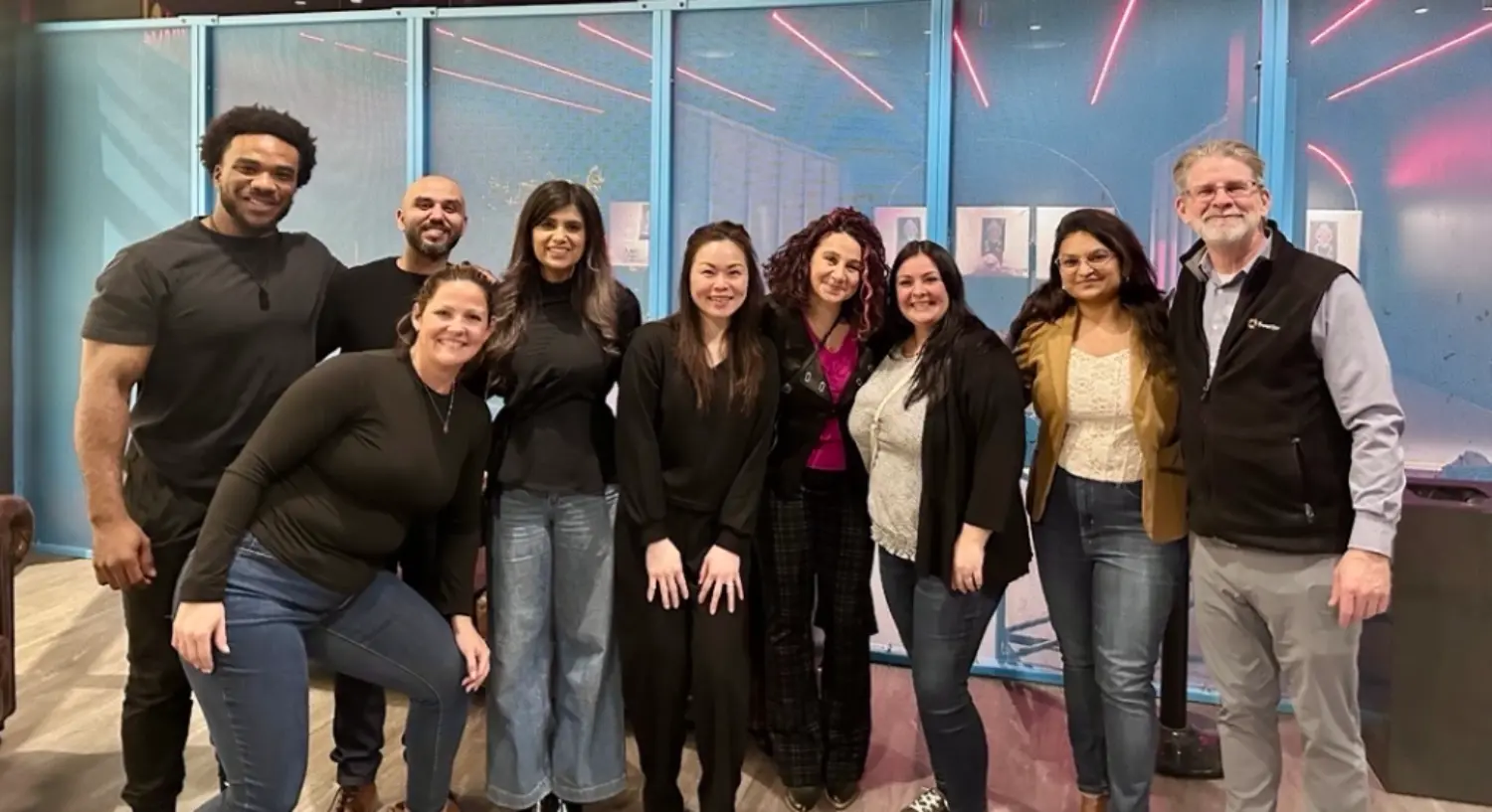 Team‑building activity at The Rec Room in Square One