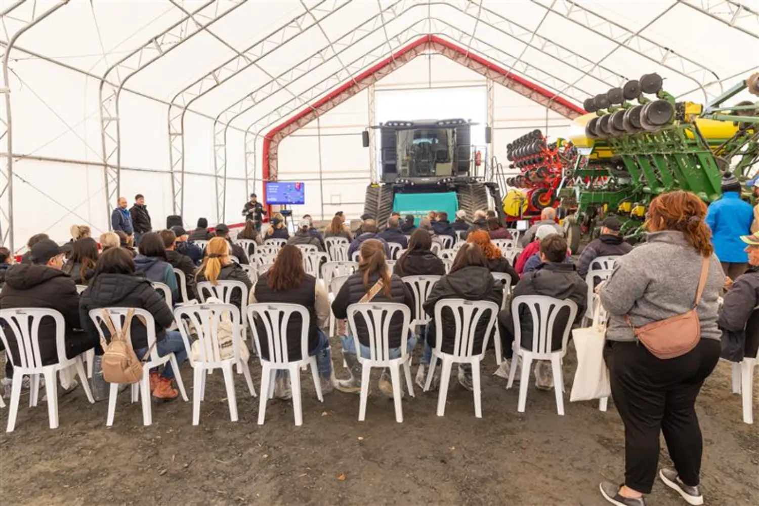 Démonstration de proximité à la ferme