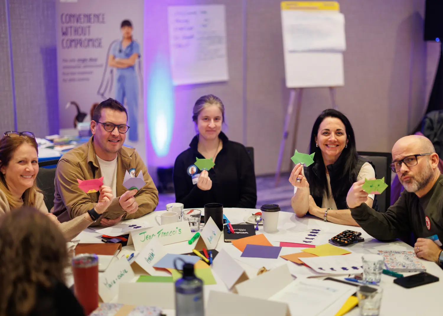 Managers attending leadership training at a VCA Canada conference