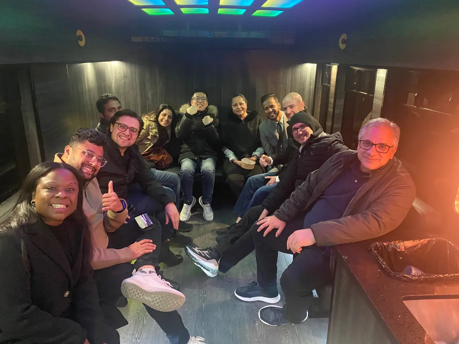 The bus ride home from Casa Loma last December.