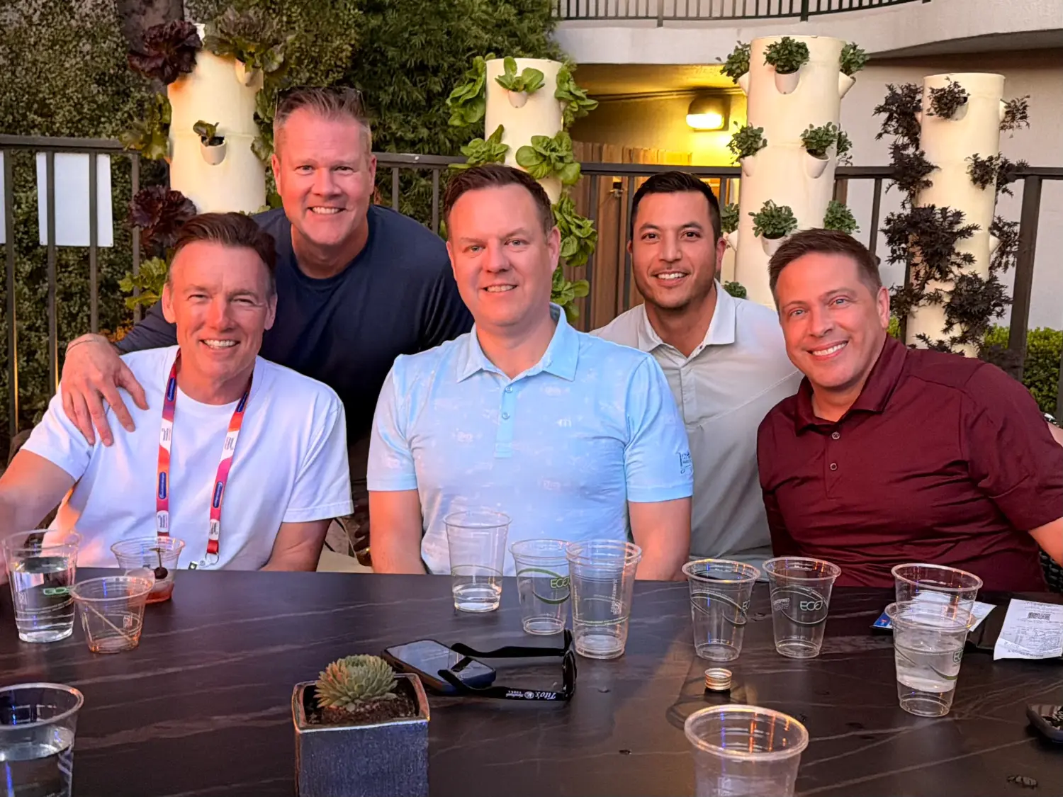 Drinks with customers