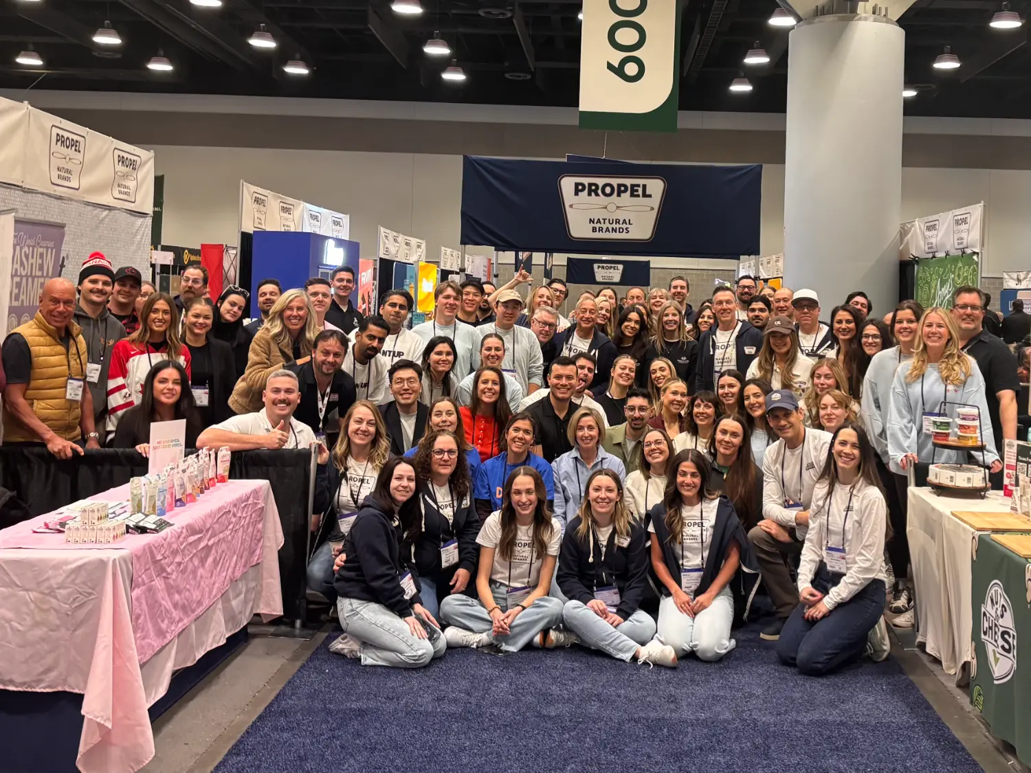 Our team and clients at a trade show