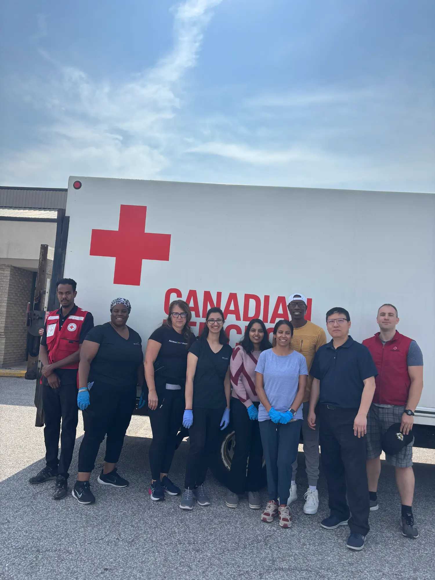 Red Cross Volunteering at the Food Bank
