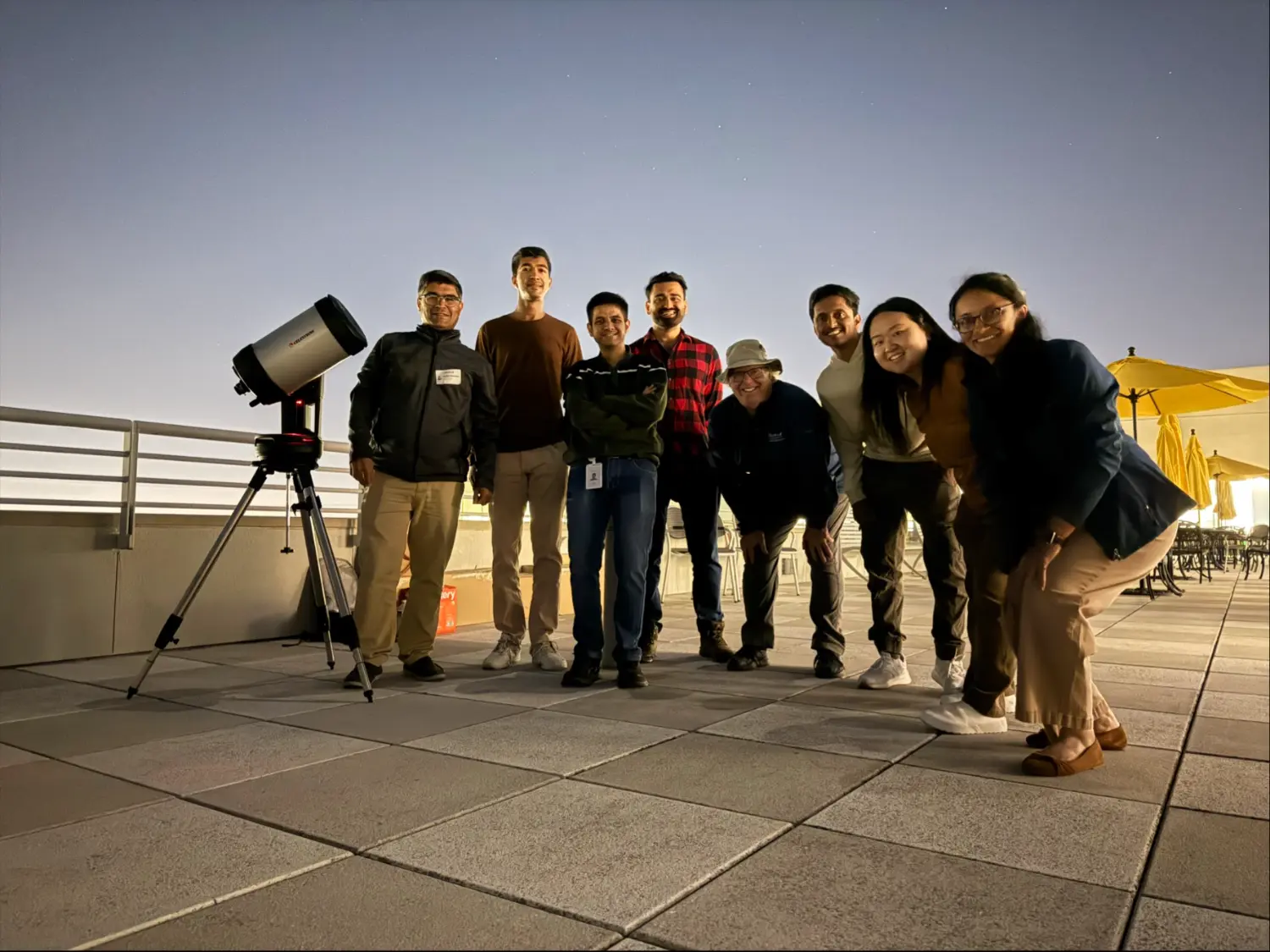 A night of stargazing with colleagues at Cadence HQ.