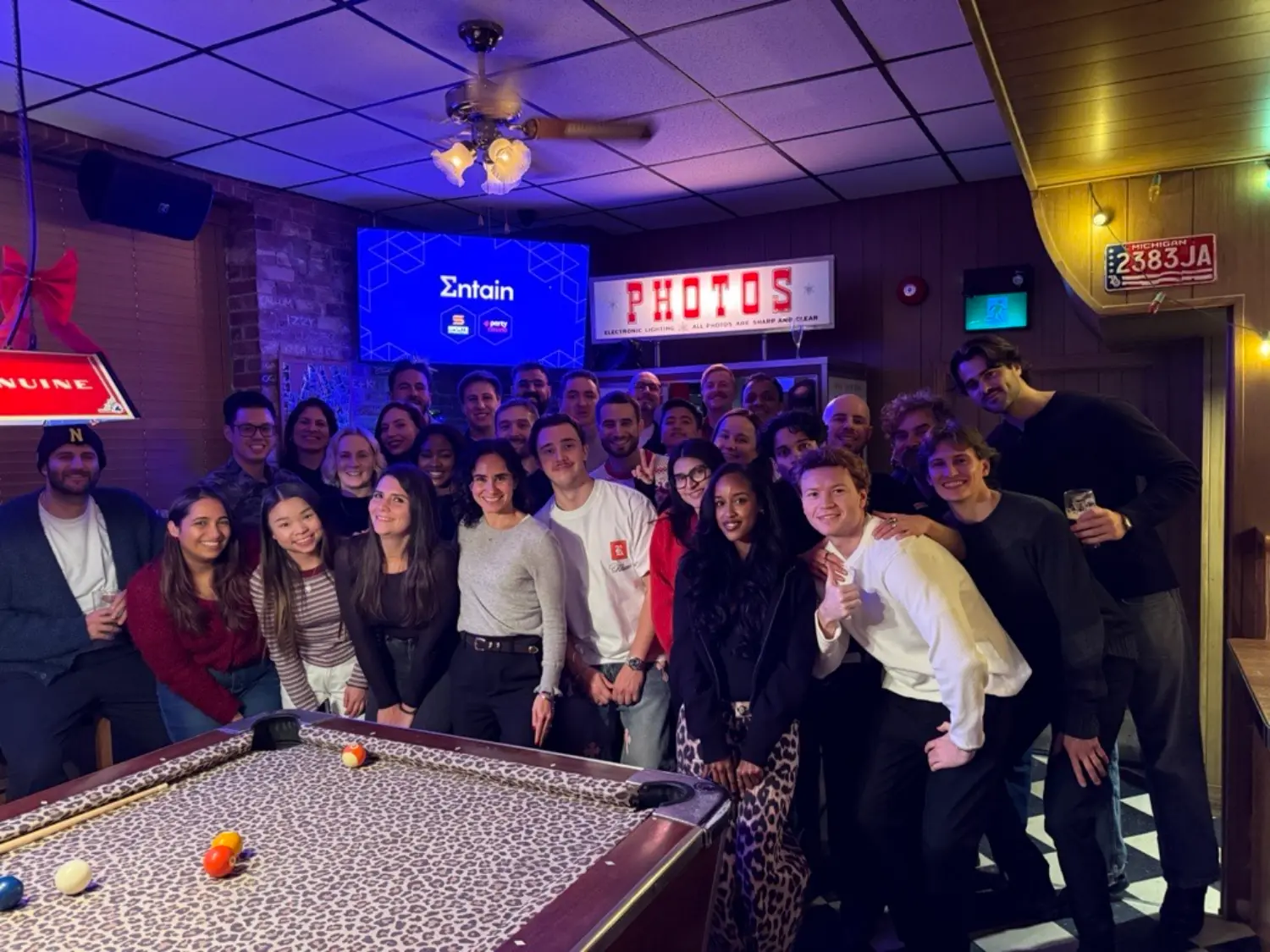 Toronto Office Holiday party: At cherry high dive where we had a pool tournament