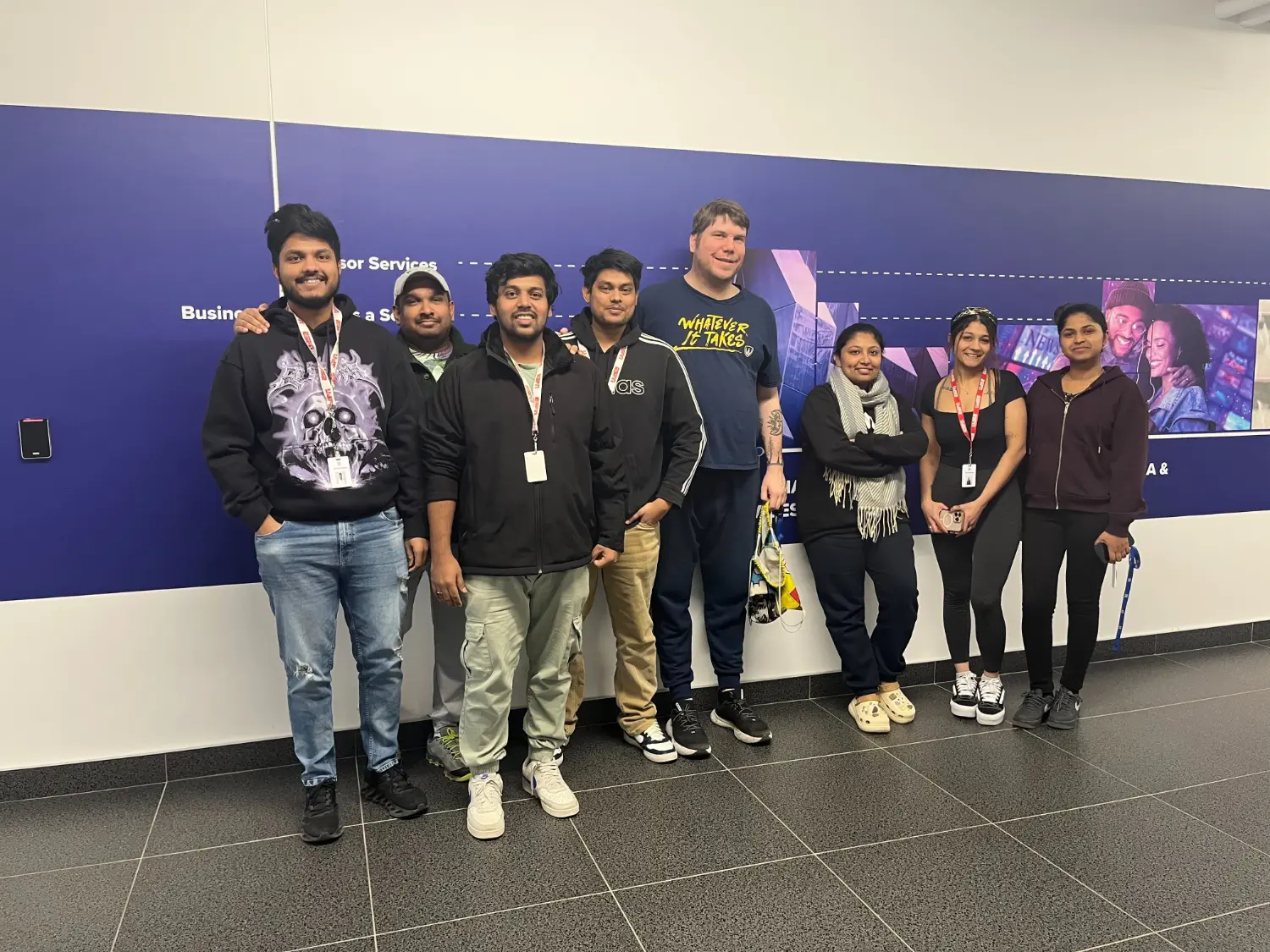 Team at Office Different backgrounds, one unstoppable team — this is what 'Whatever It Takes' looks like!