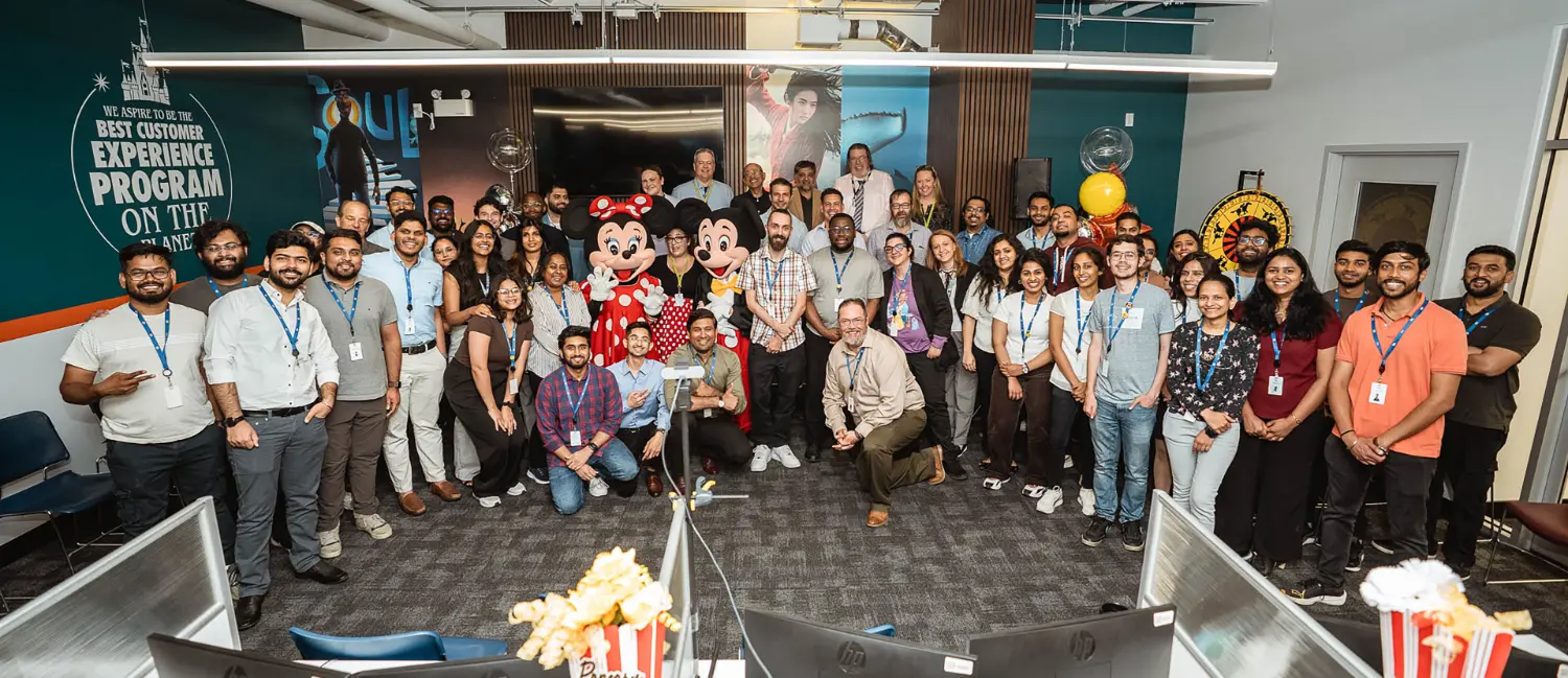 Team at Disney/Hulu floor Great vibes, great work, great people — some teams just have it all!
