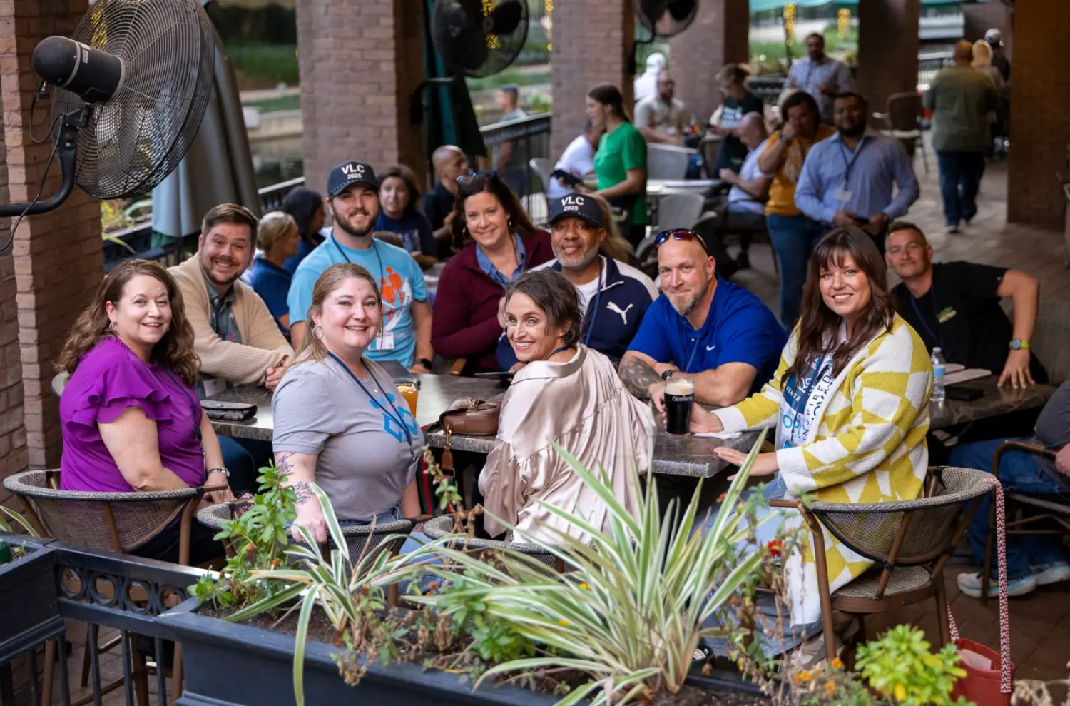 Property Managers & Maintenance Managers enjoying a team dinner