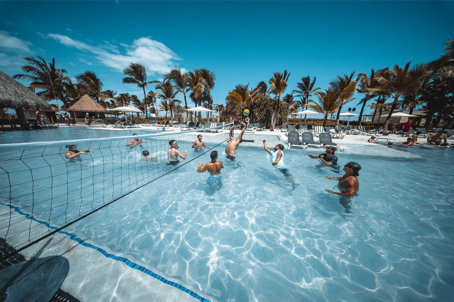 Team Building in the pool