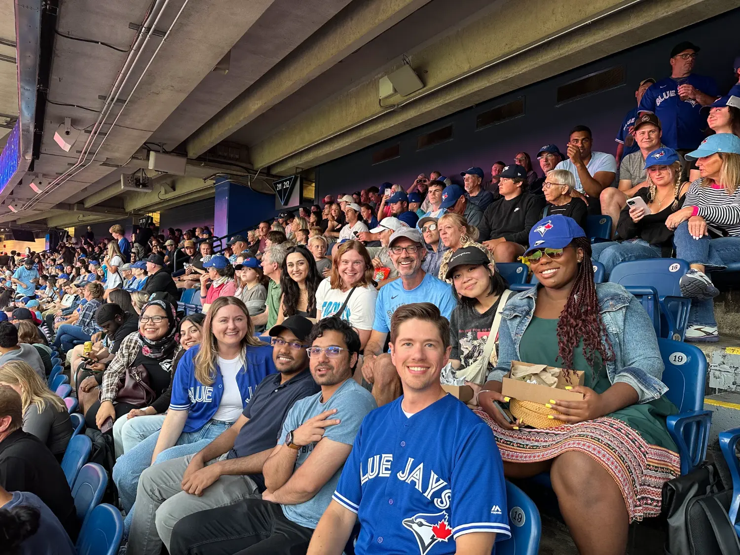 Team at Toronto Blue Jays Game