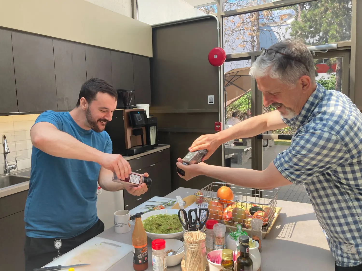 Innovation fueled by teamwork; where collaboration happens, sometimes over guac.