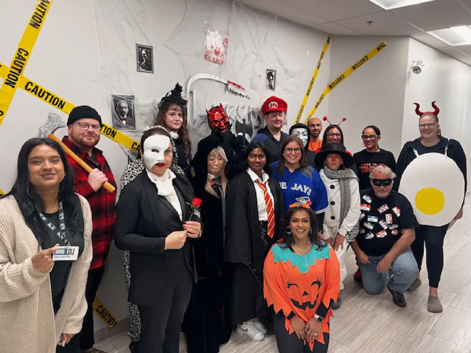 Celebrating halloween at the office