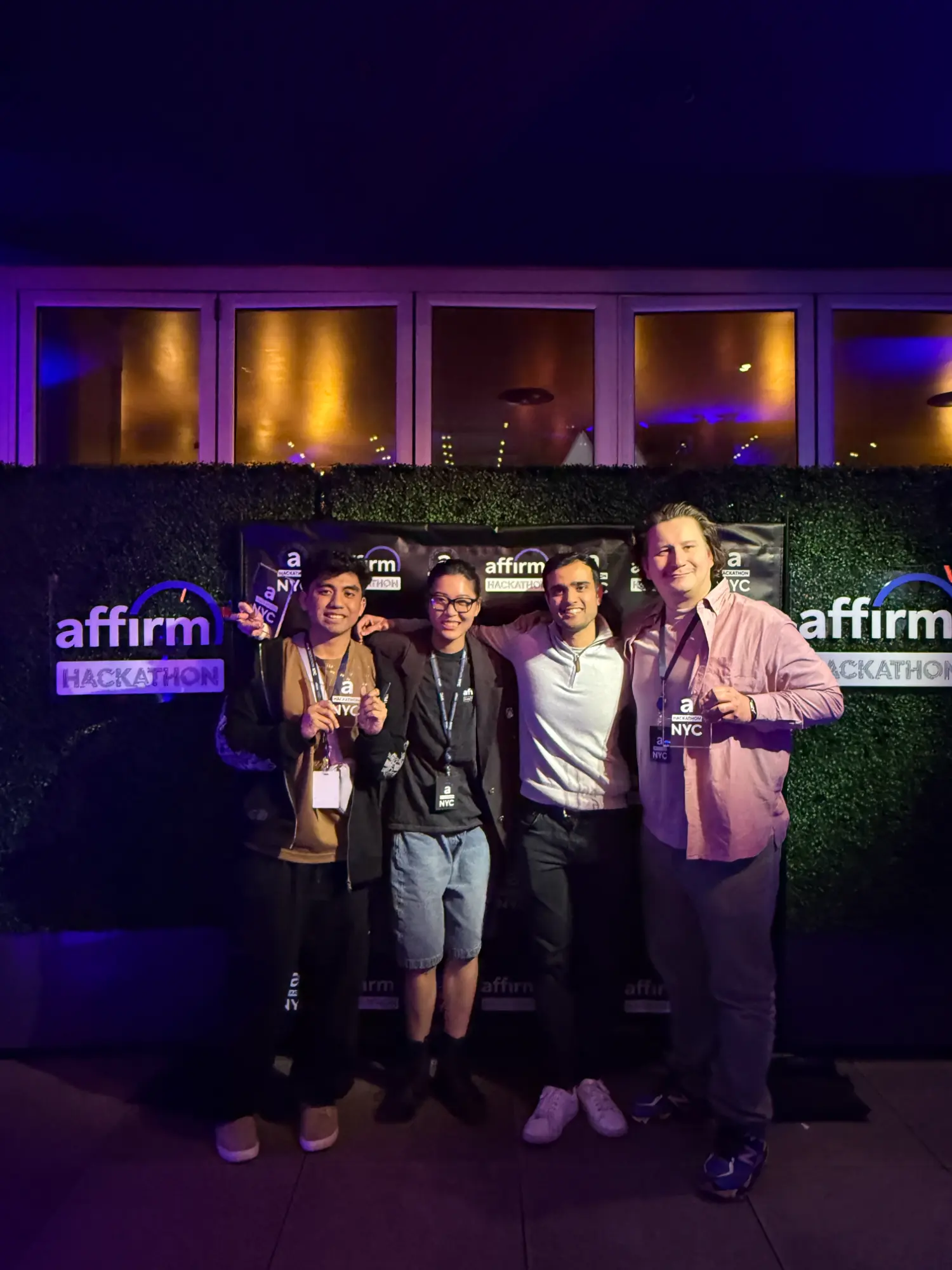 The winning team at our all-company Hackathon in New York City.