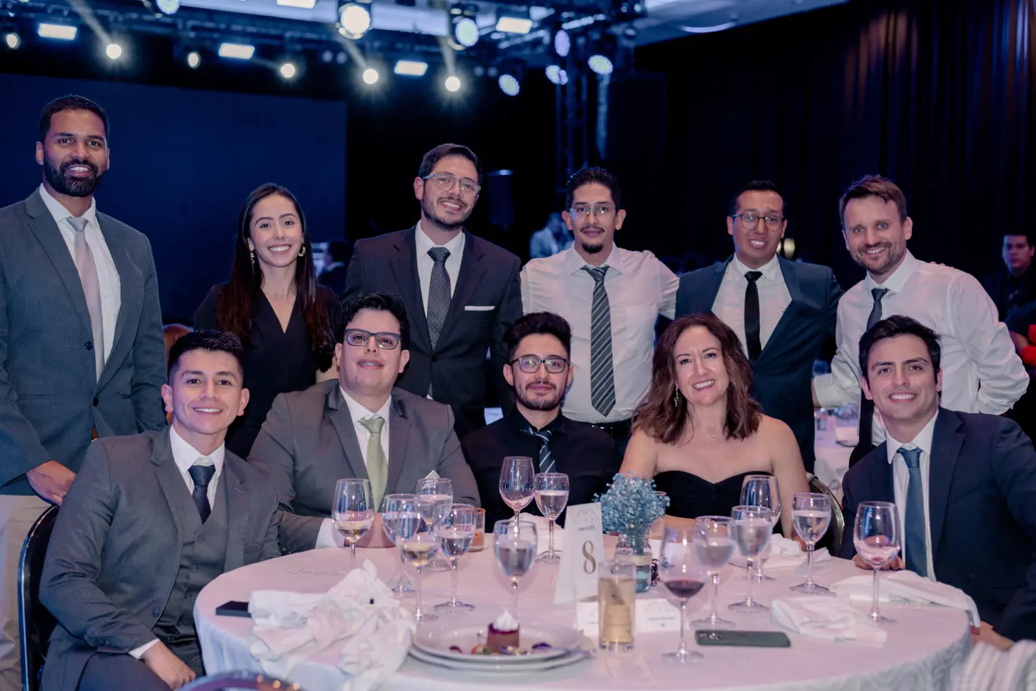 Colleagues from across the globe gather at the Colombia holiday party in Bogotá.