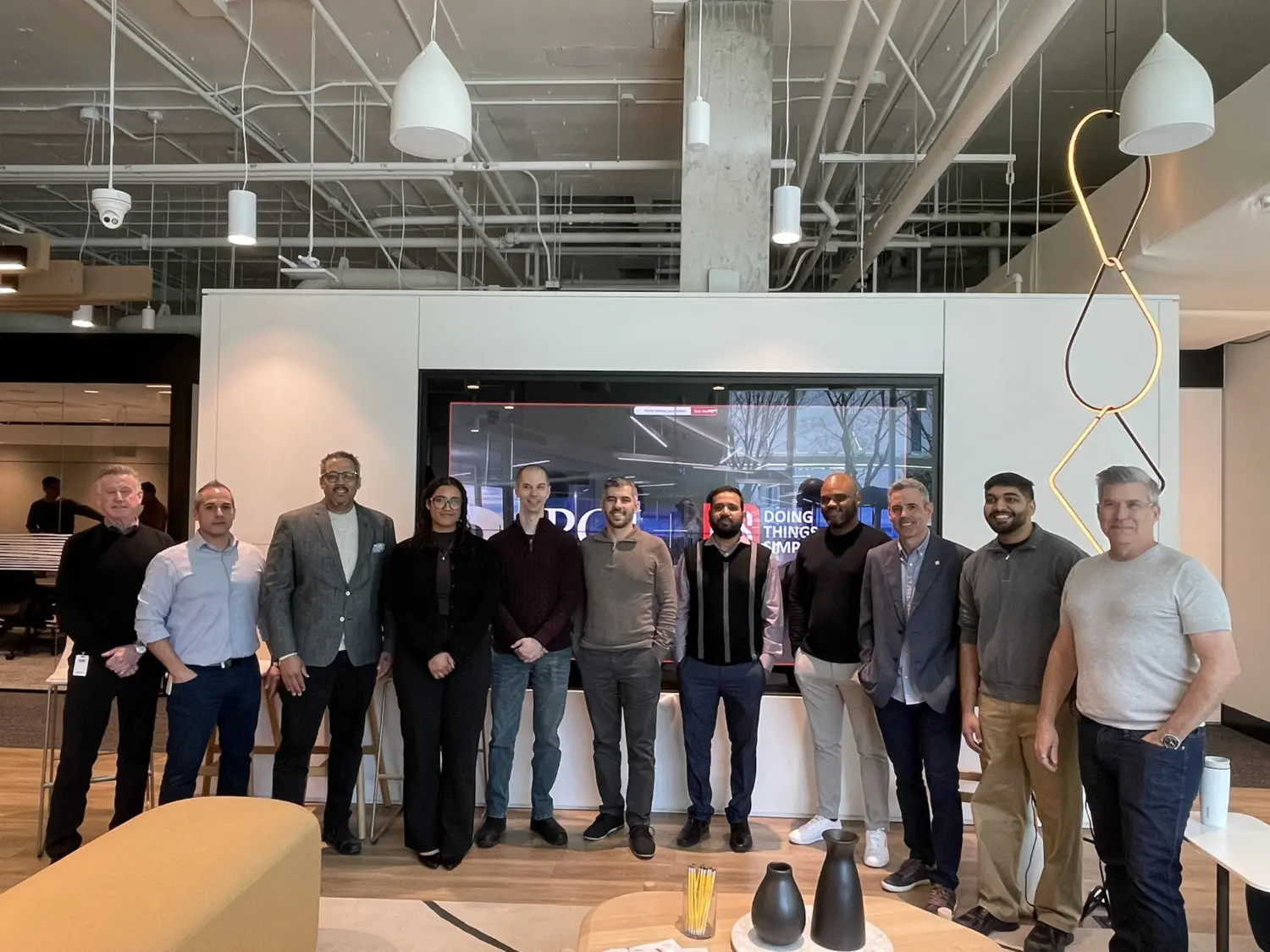 POI and DTS teams coming together to celebrate a successful partnership and a new chapter of collaboration.