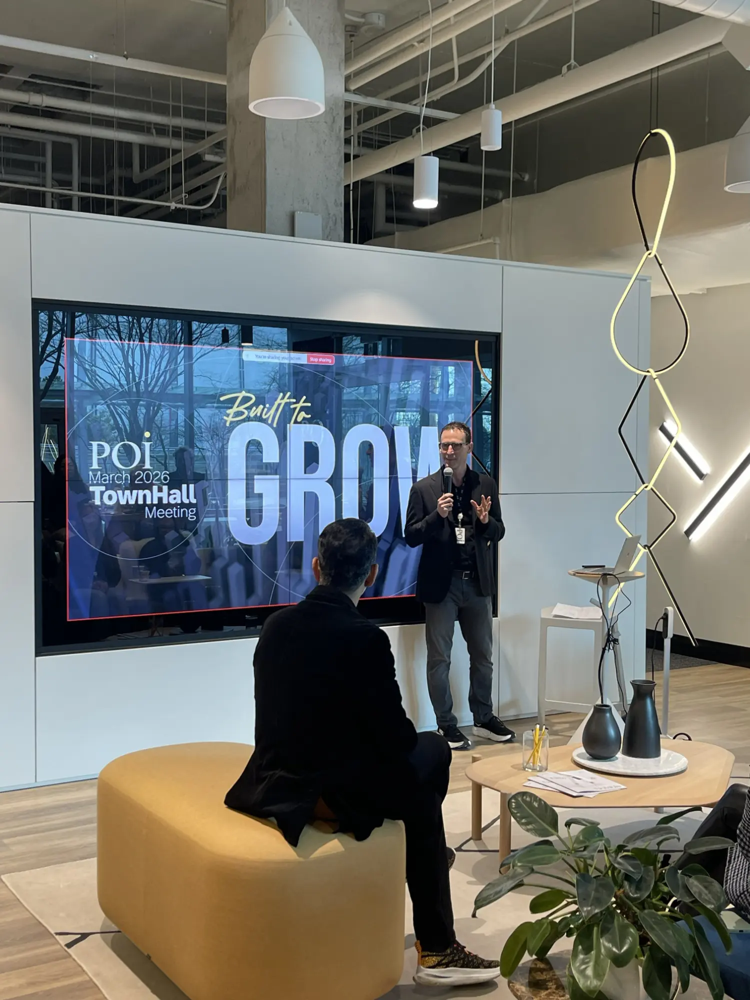 POI CEO Jonas Scholl hosts a company-wide town hall, uniting teams to connect, share updates, and celebrate milestones.