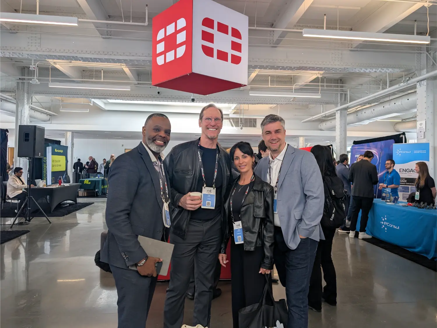 Our leadership team representing Ultreia Tech at the Fortinet Event 2026.