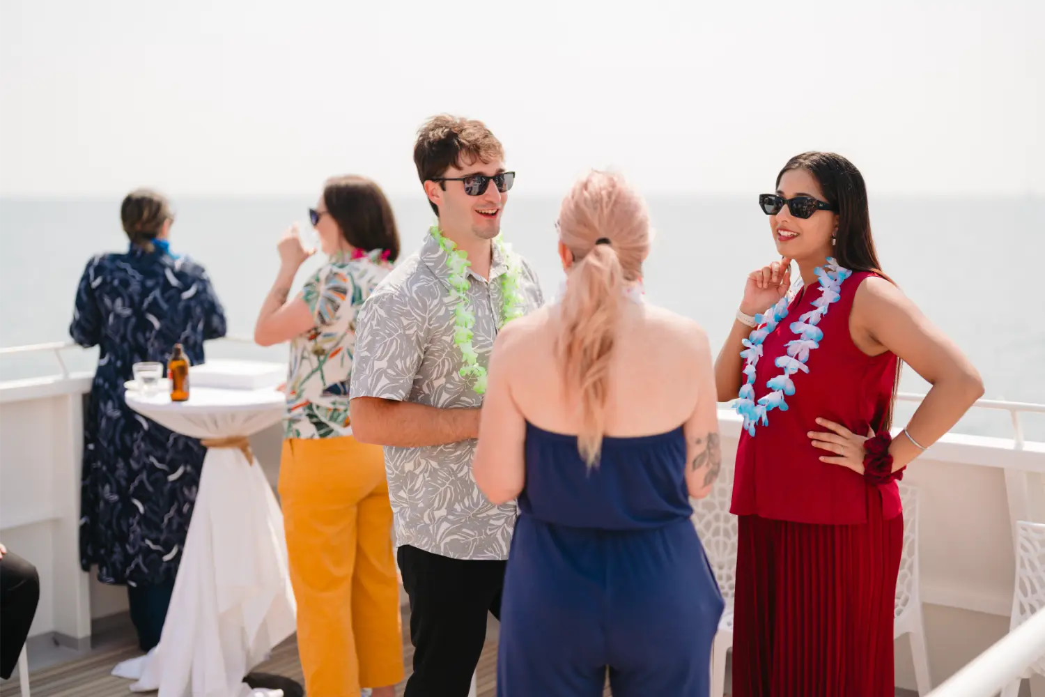 Casual-chat-at-our-summer-boat-party