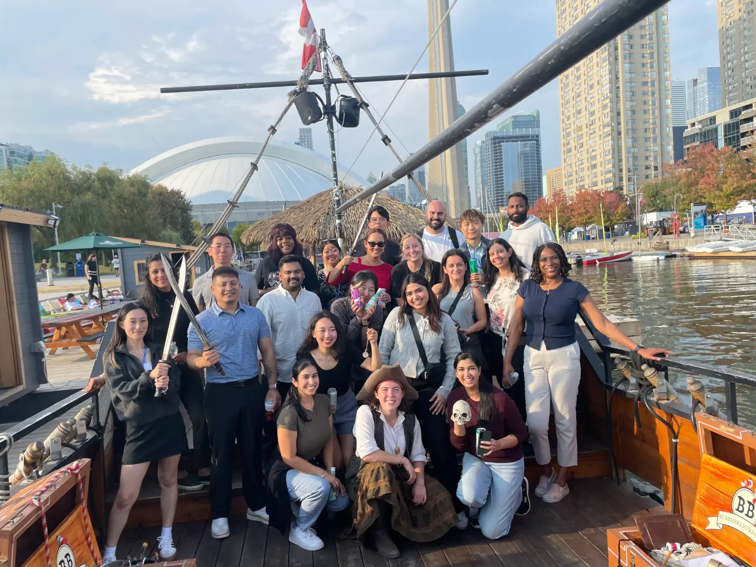 Employees-enjoying-one-of-our-monthly-Connect-Series-events-on-the-Toronto-harbour