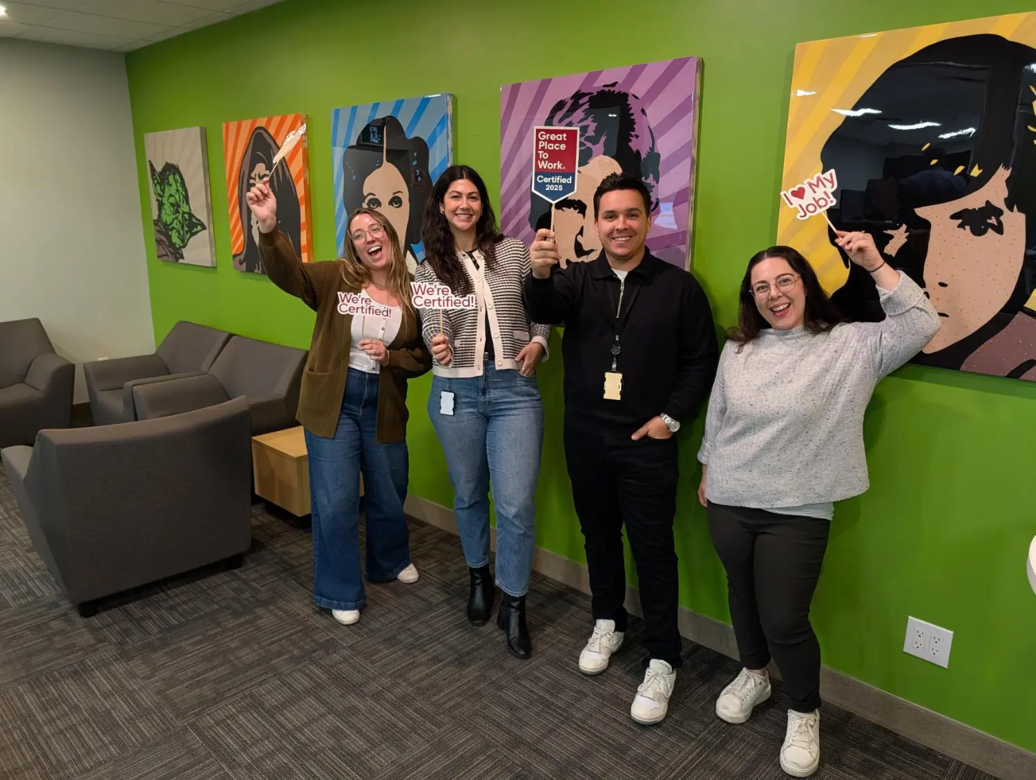 KUBRA-employees-celebrating-their-GPTW-win