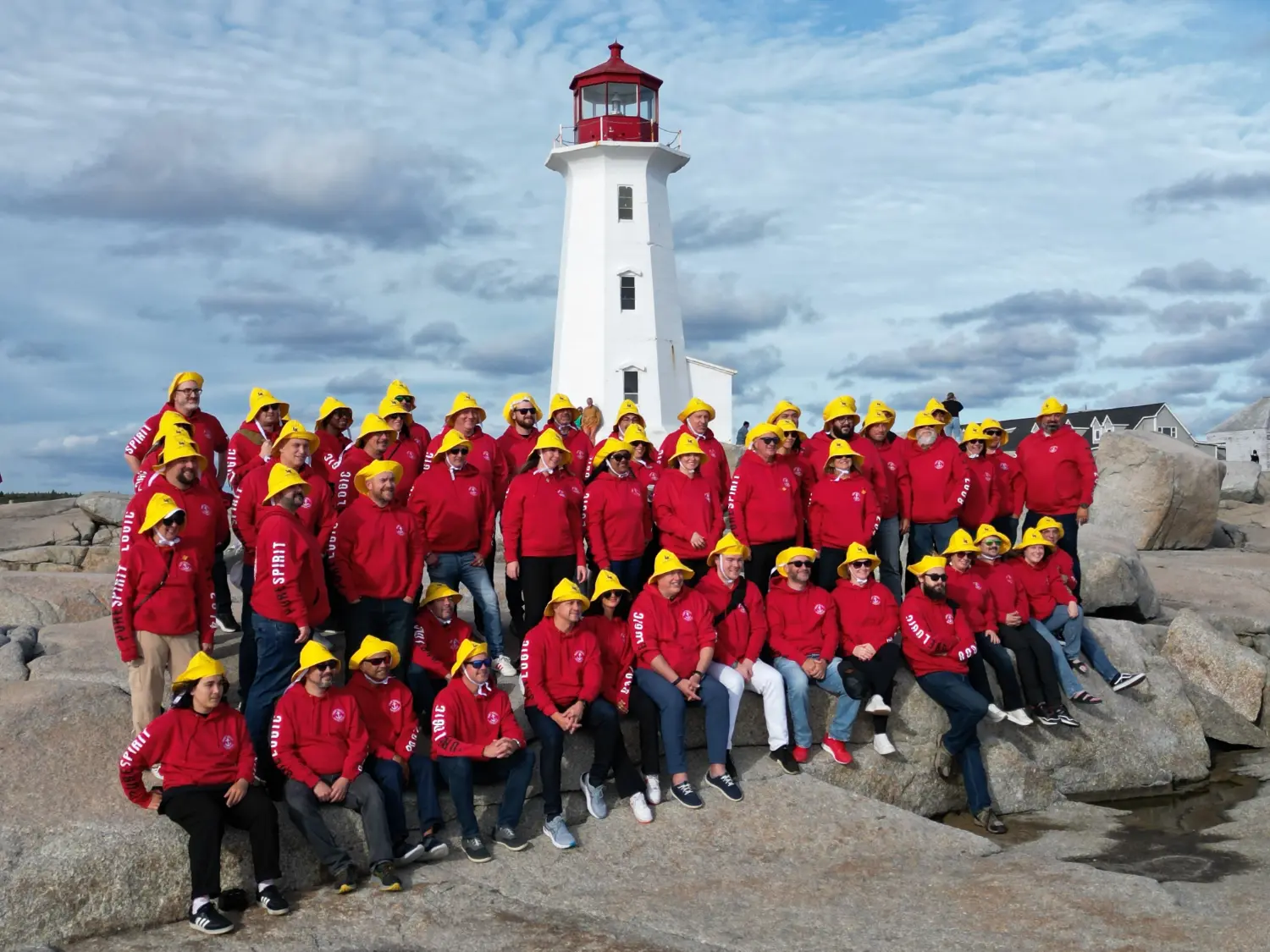 PureLogic-Team-exploring-Peggy's-Cove-in-style