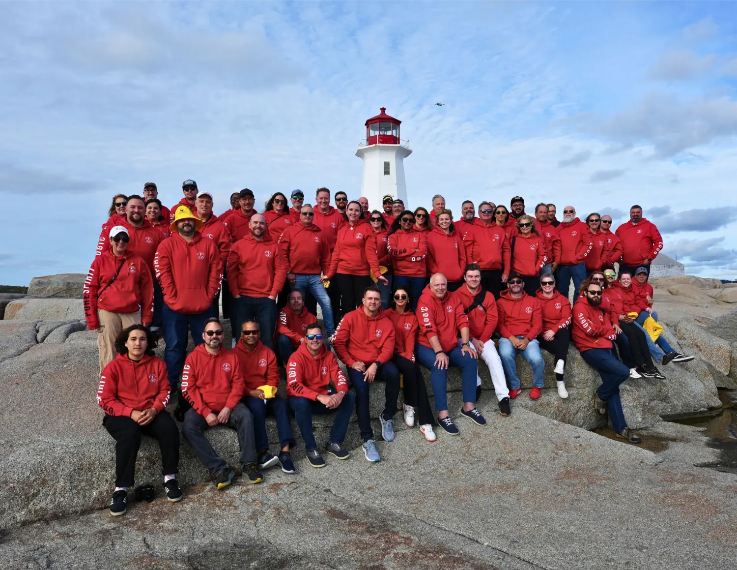 PureLogic-Team-exploring-Peggy's-Cove