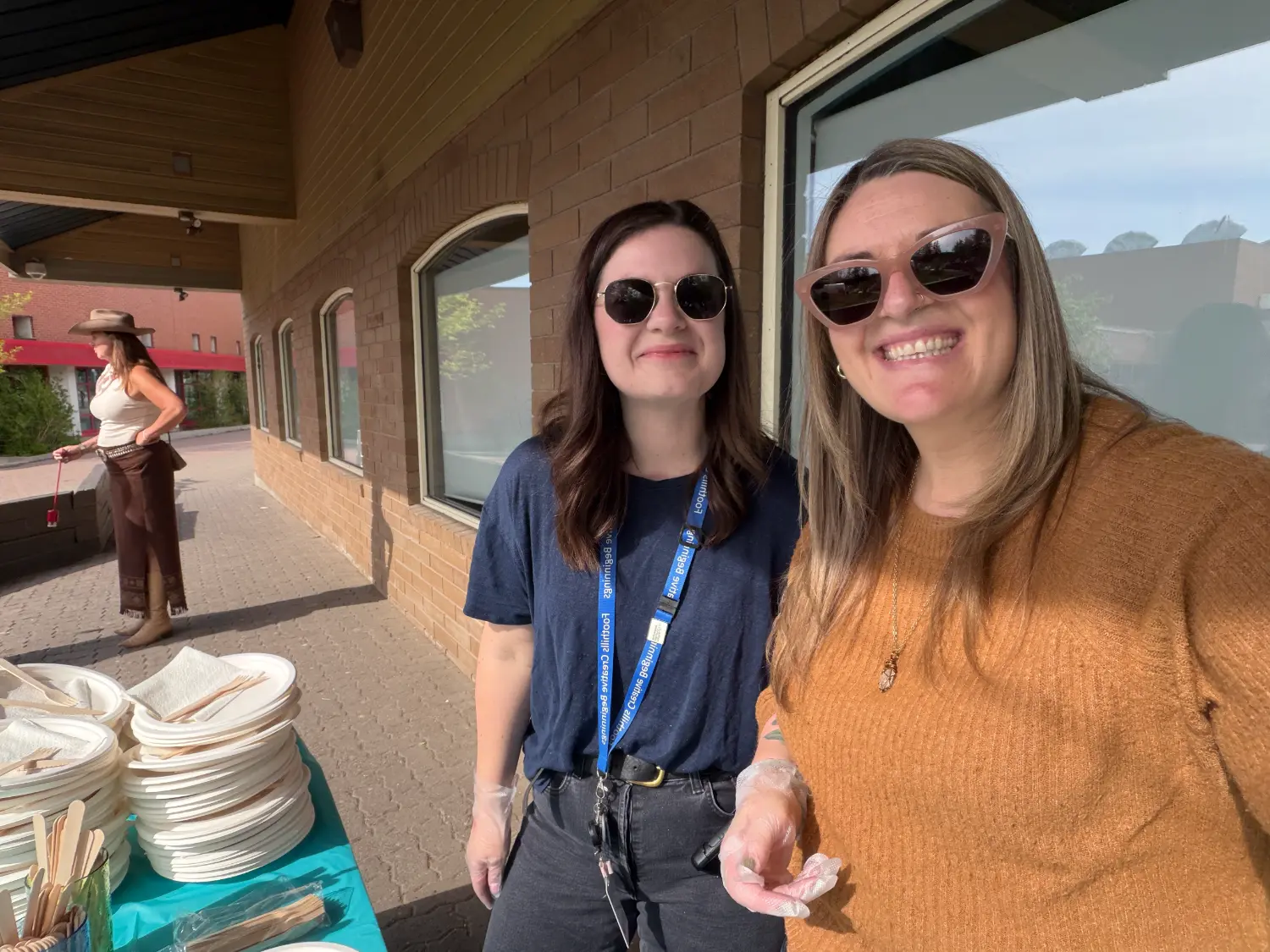 Two of our Directors (Leadership Team) at our Community pancake breafast.