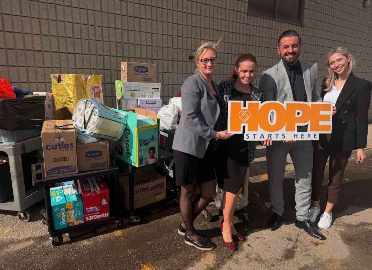 Thanksgiving Food Drive with Haven on The Queensway 2025.