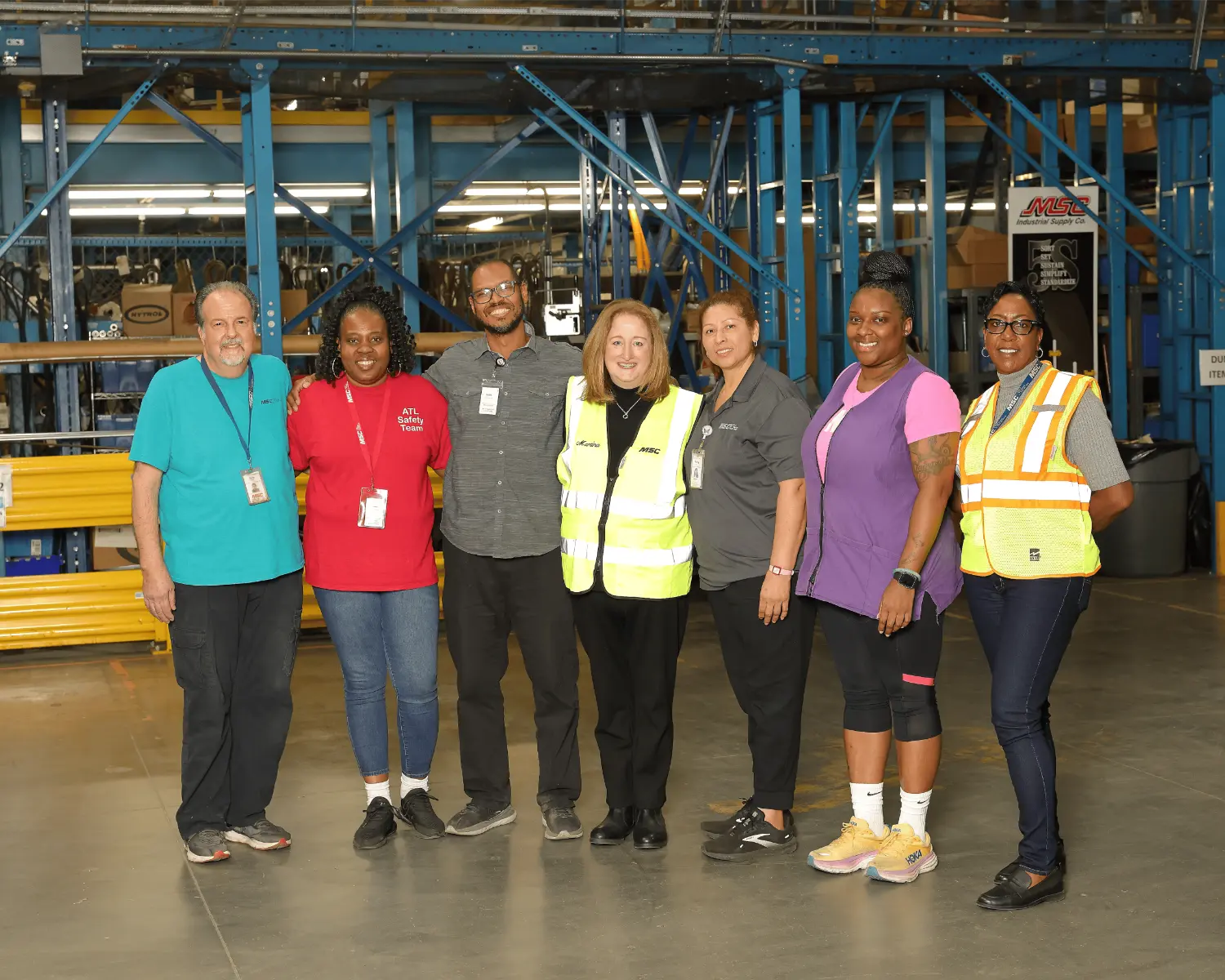 President and Chief Executive Officer Martina McIsaac with MSC associates in Atlanta, Ga.