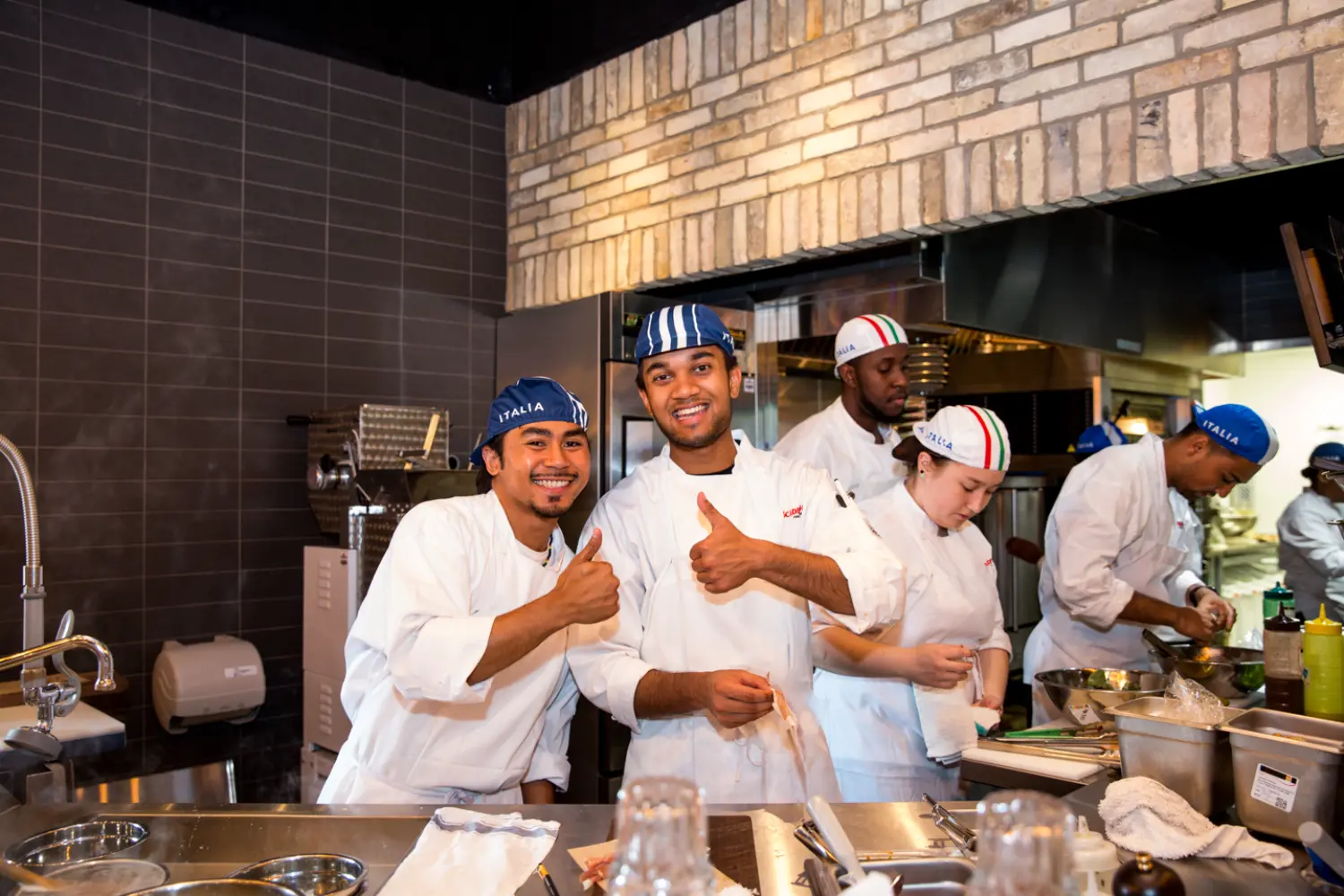 Thumbs up for teamwork' - Celebrating the crew behind every great dish.