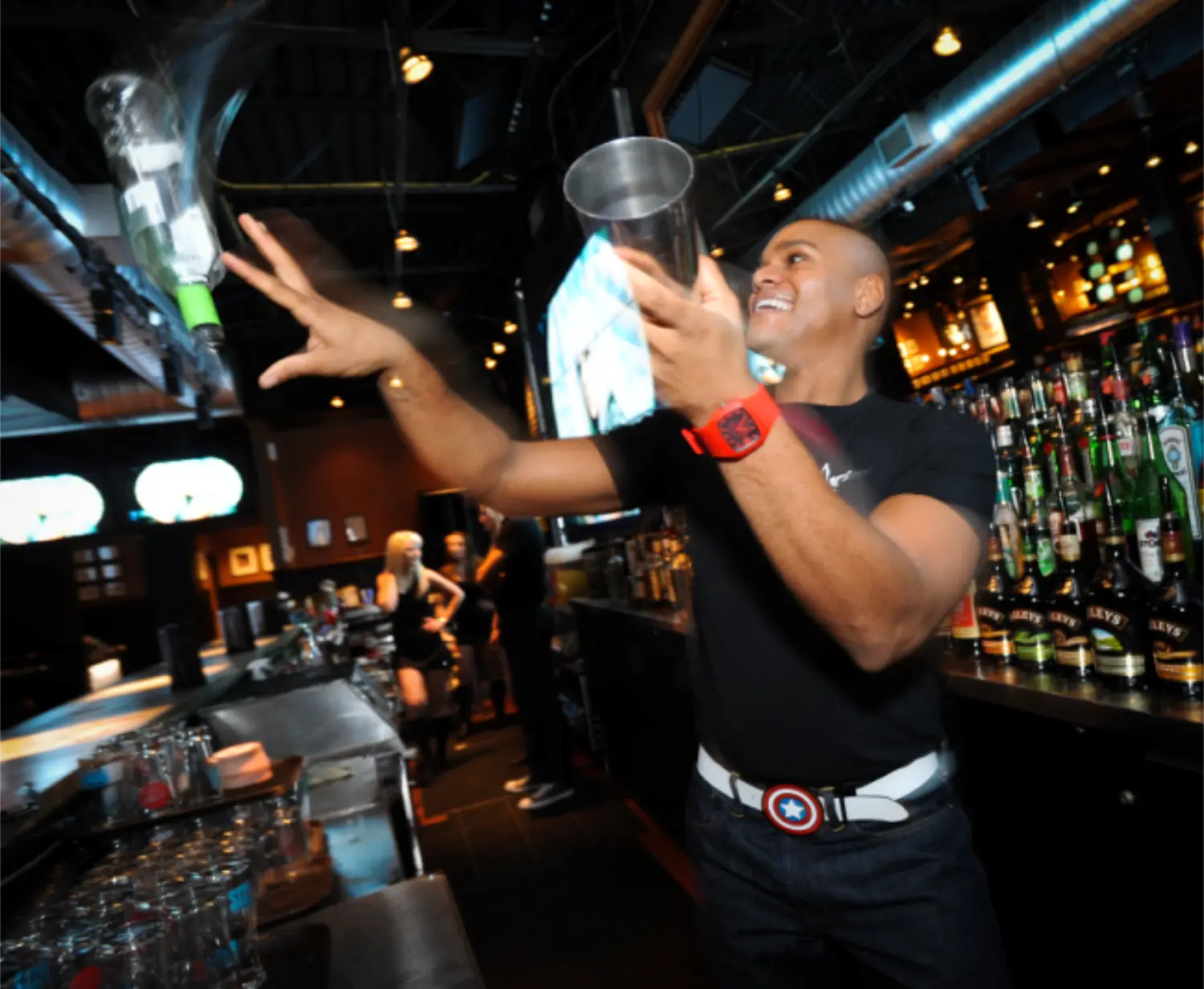 Shaking things up with style!' - A flair for the dramatic and a passion for the perfect pour.