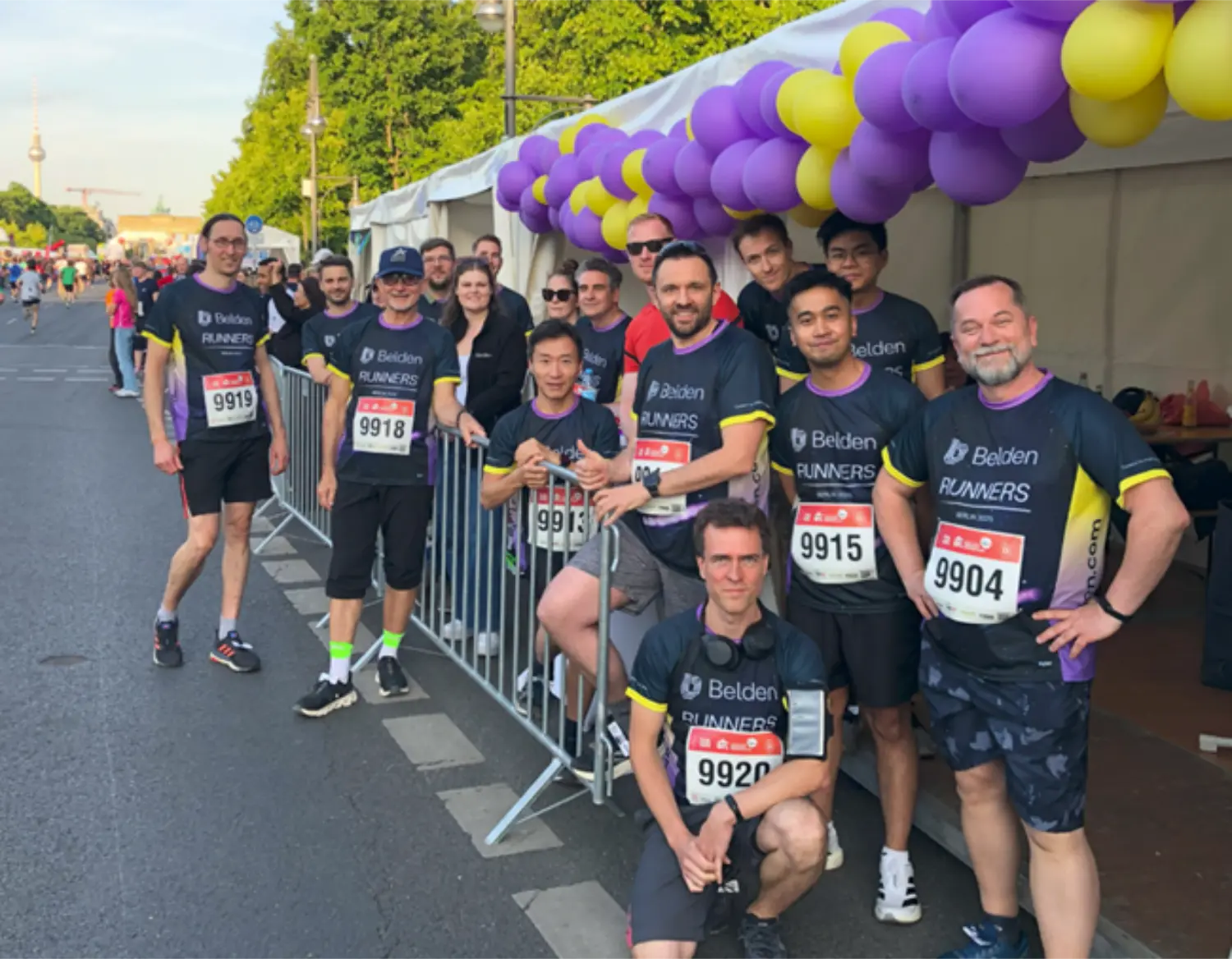 Belden's first Berlin Company Run: Macmon, Neckartenzlingen & Sichert teammates ran 5.5 km with 19,000+ runners united.