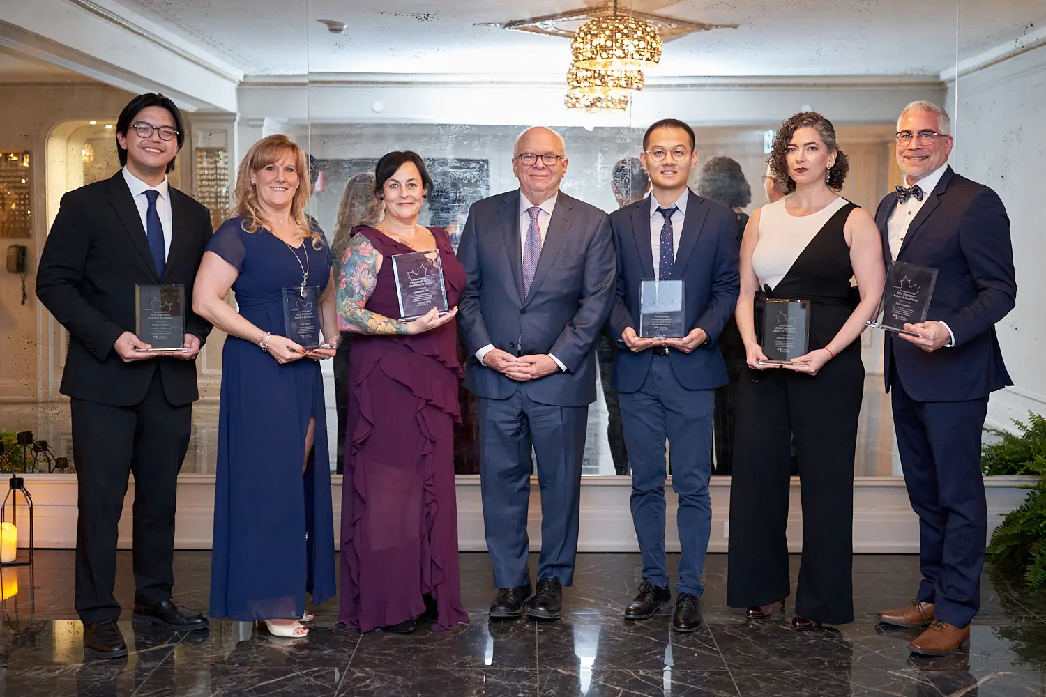 2026 President’s Awards of Excellence winners with our President & CEO, Andy Charles