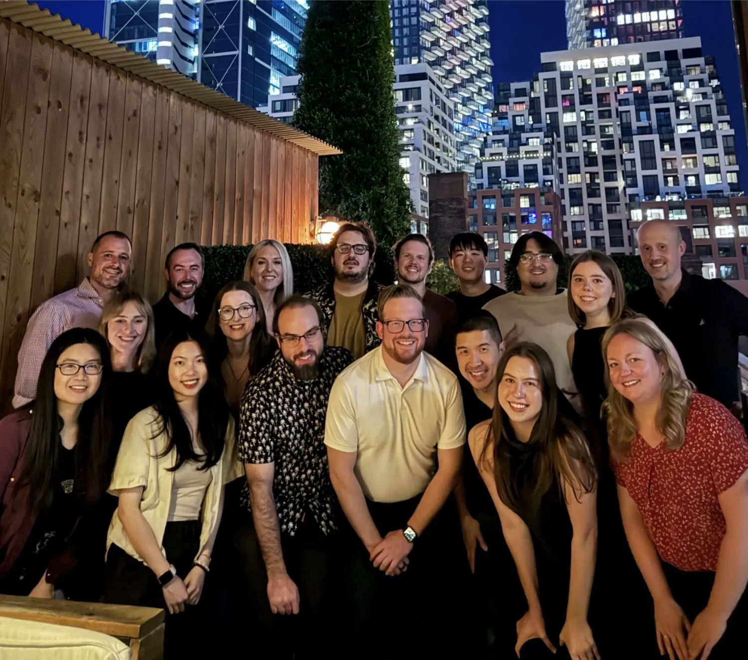 Celebrating the successes of the quarter at the office during our Q1 social event.