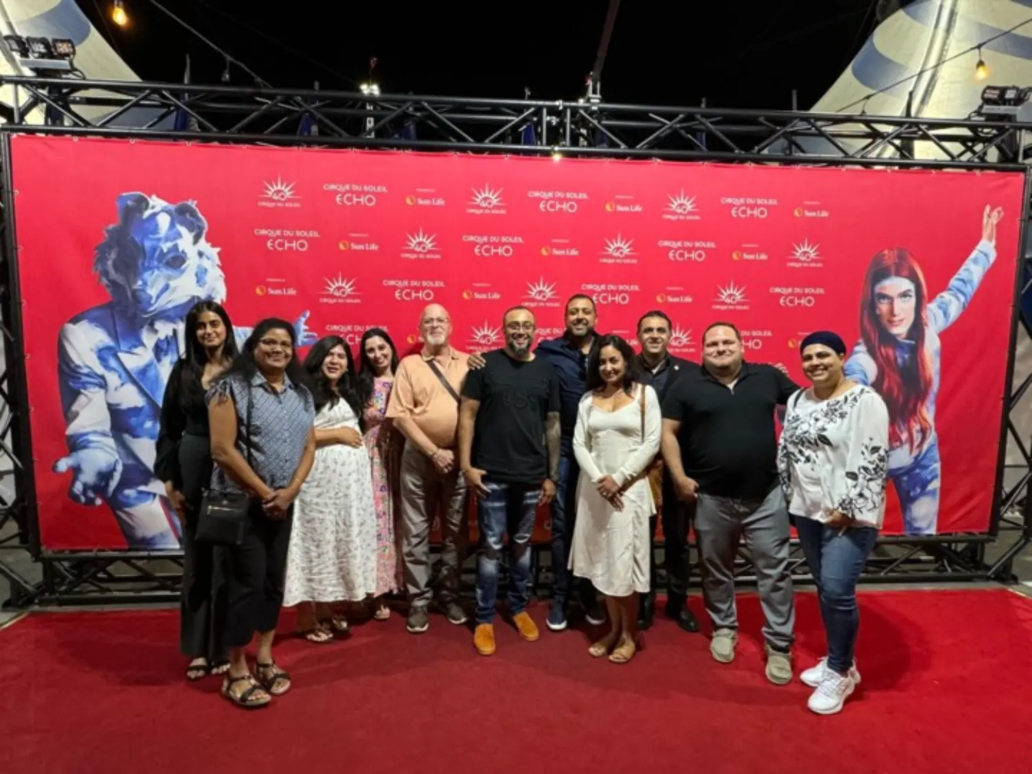 After tax Season Social at Cirque du Soleil show!