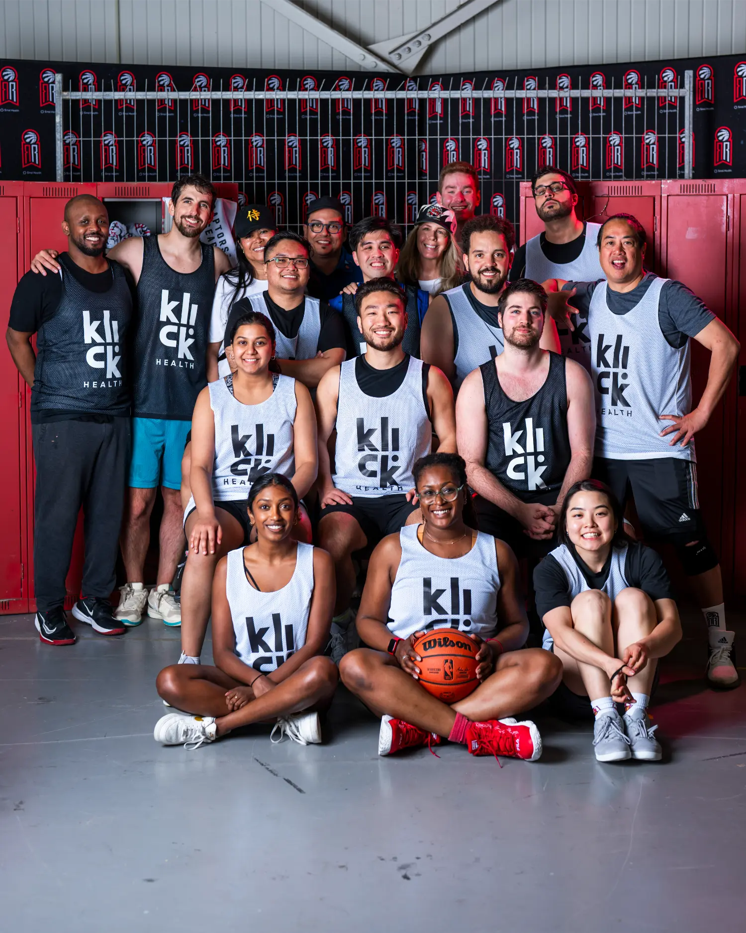 Klick Health’s Raptors for Research team, raising $10,000 for Sinai Health.