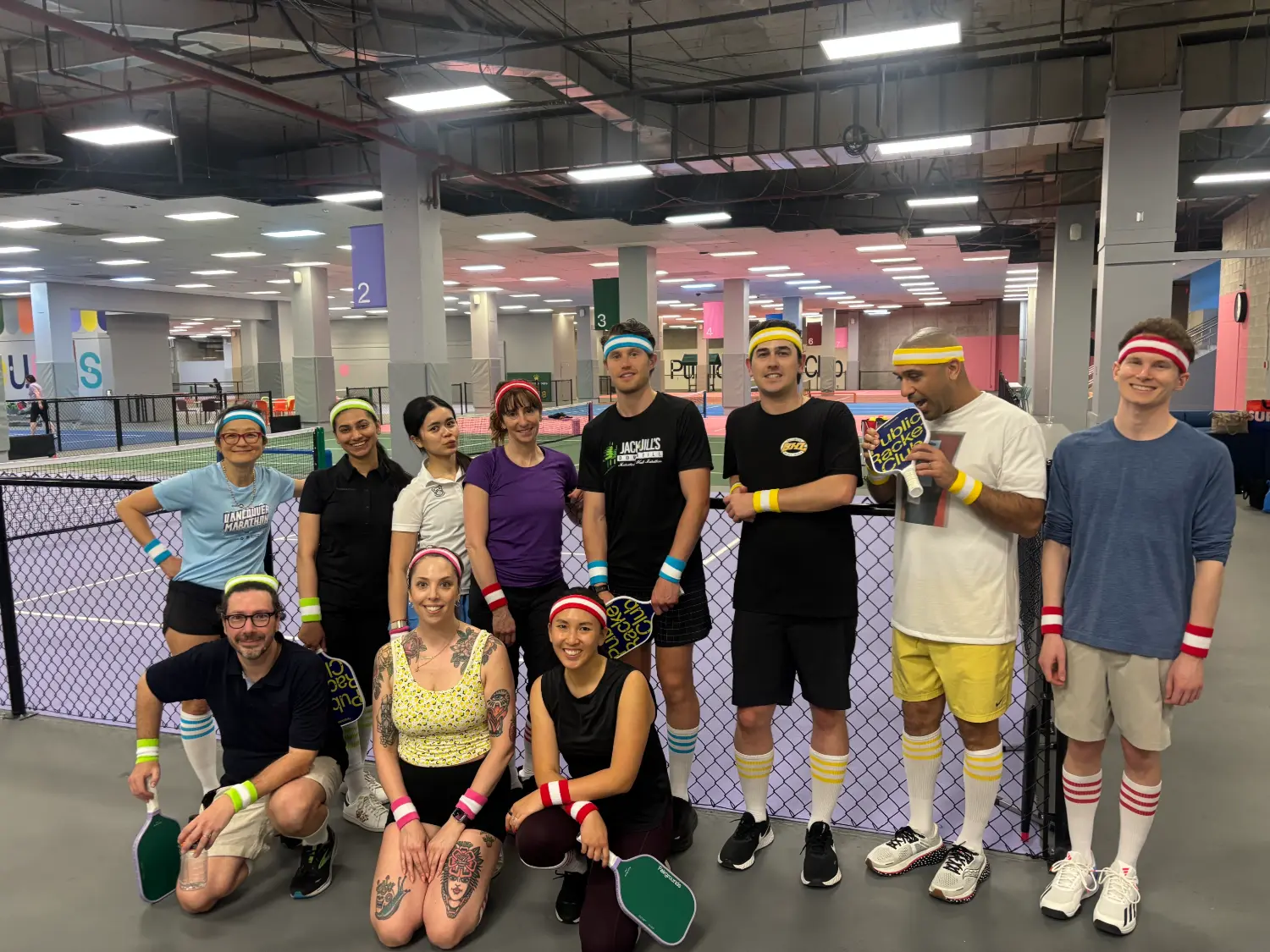 Pickleball team building.