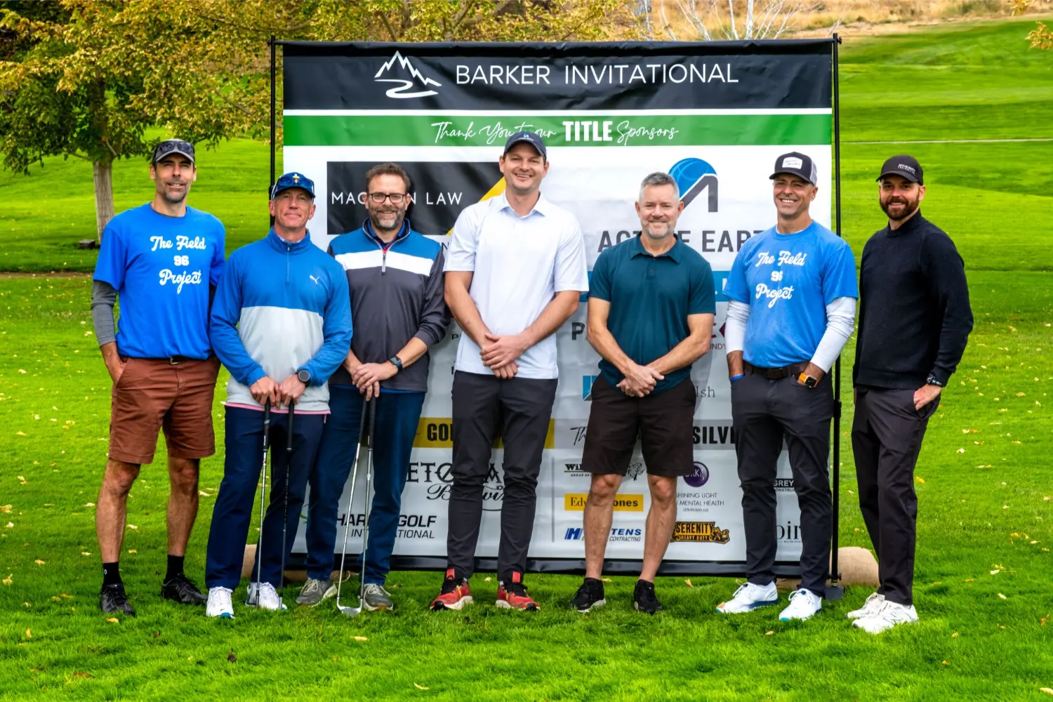 Management representing AE at a golf tournament