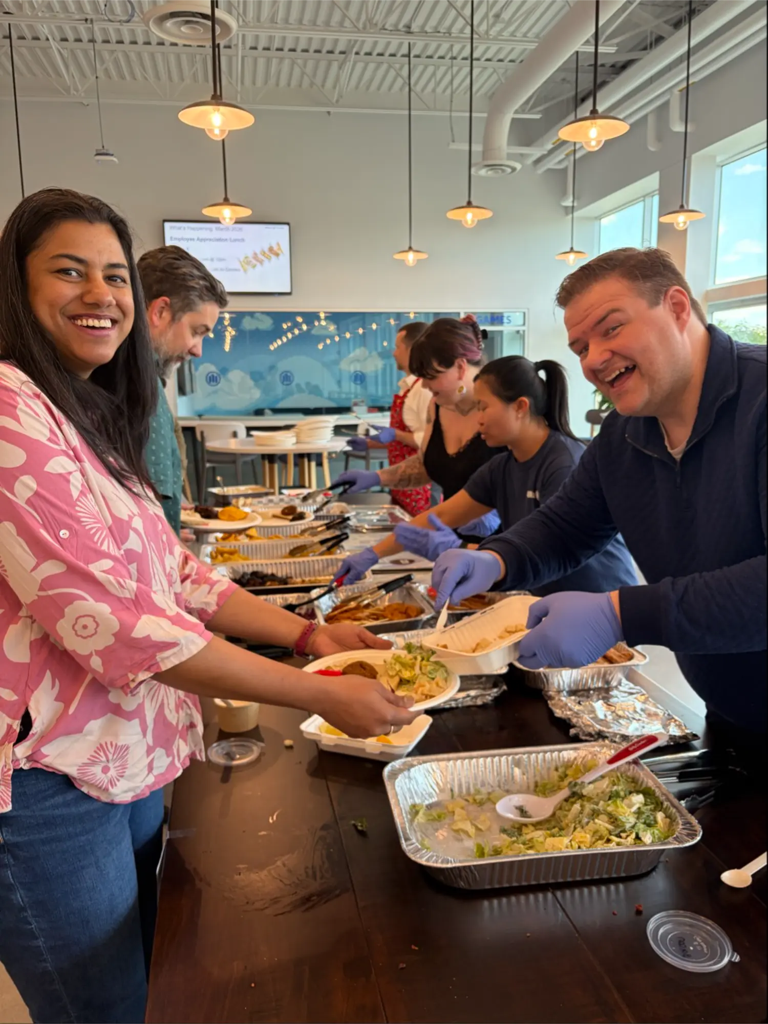 Global Flavors, One Team: Employees line up to savor International Food Fest