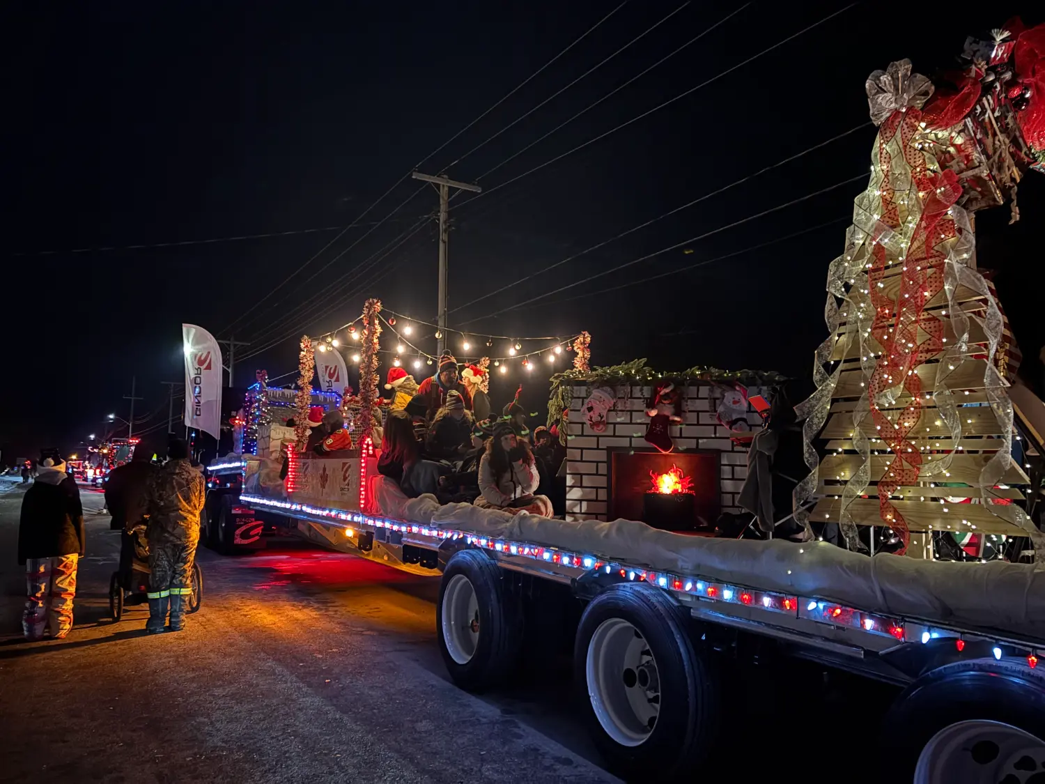 The Blenheim team gets out in the community by entering a float in the local Santa Clause parade