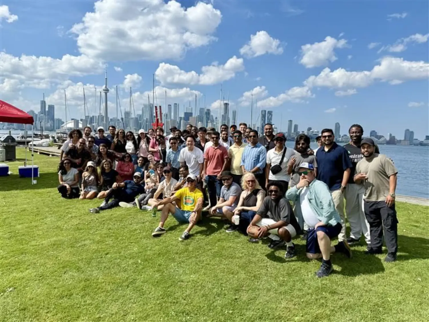 Enjoying the sun, great food, and even greater company at our annual summer social!
