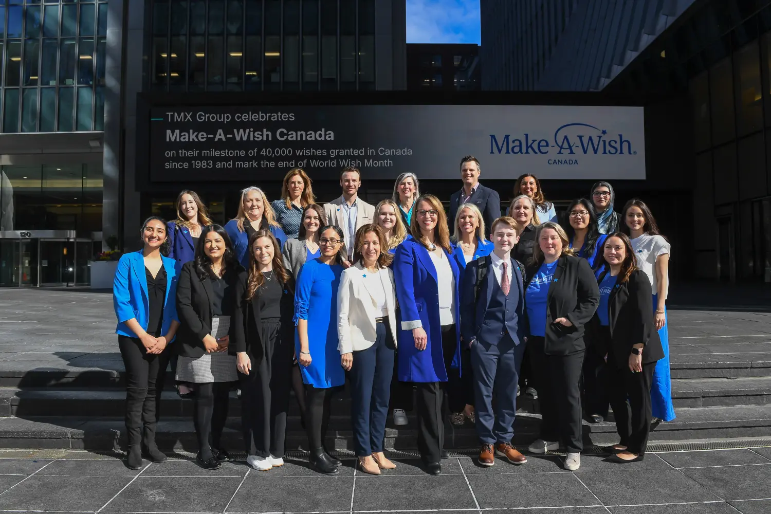 Make-A-Wish staff at TSX